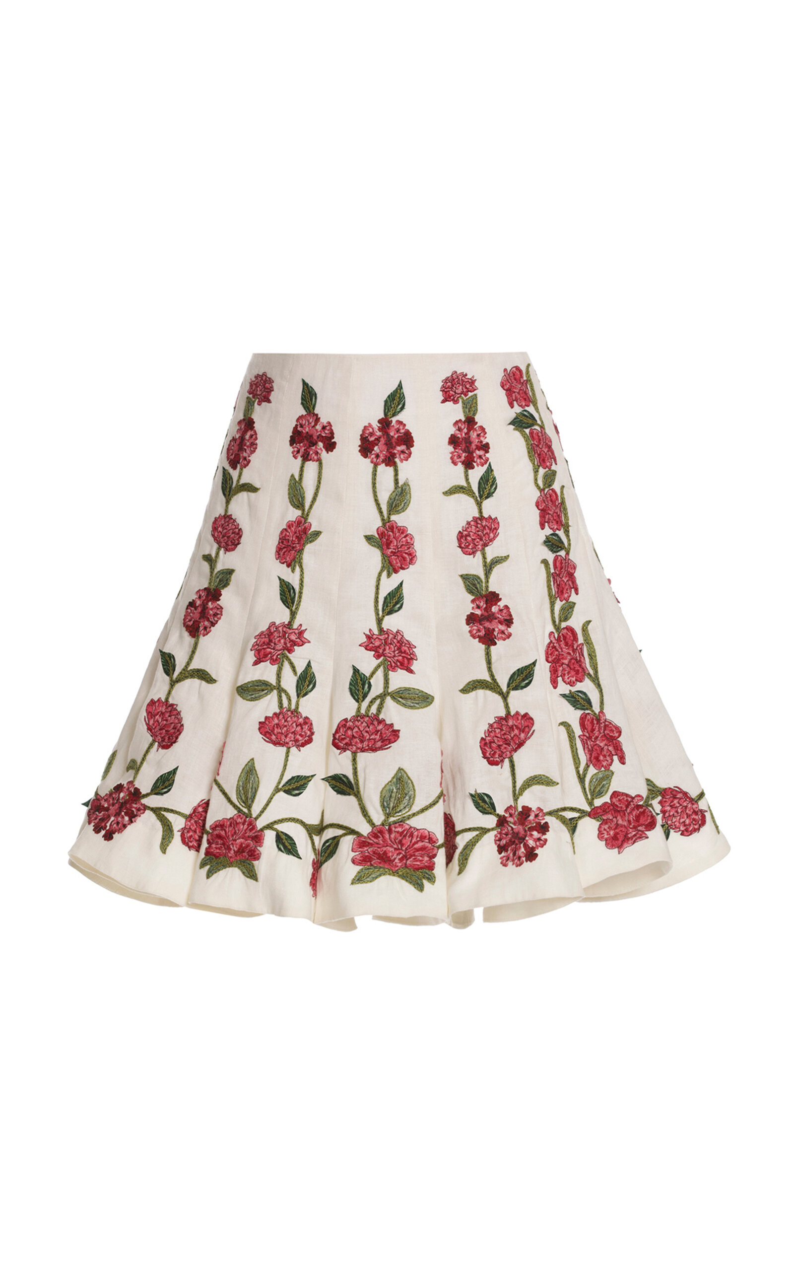 Agua By Agua Bendita Crezo Embroidered Mini Skirt
