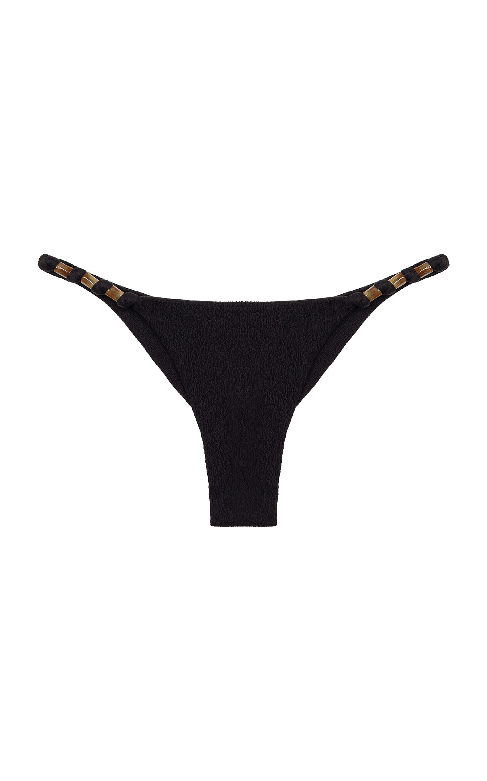 ViX Milos Cheeky Beaded Bikini Bottom - Black