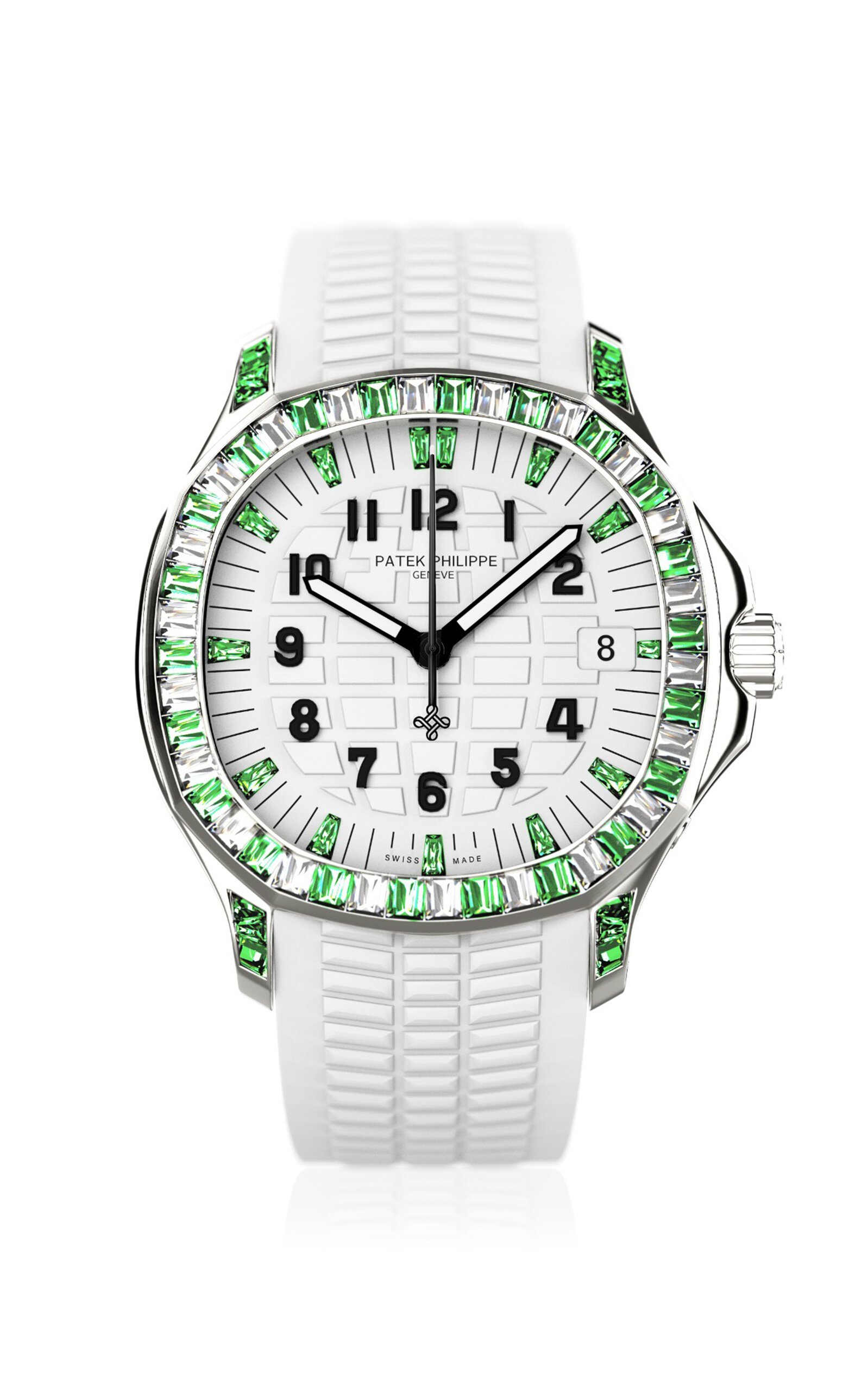 Patek Philippe Ladies Aquanaut Stainless Steel Diamond Watch