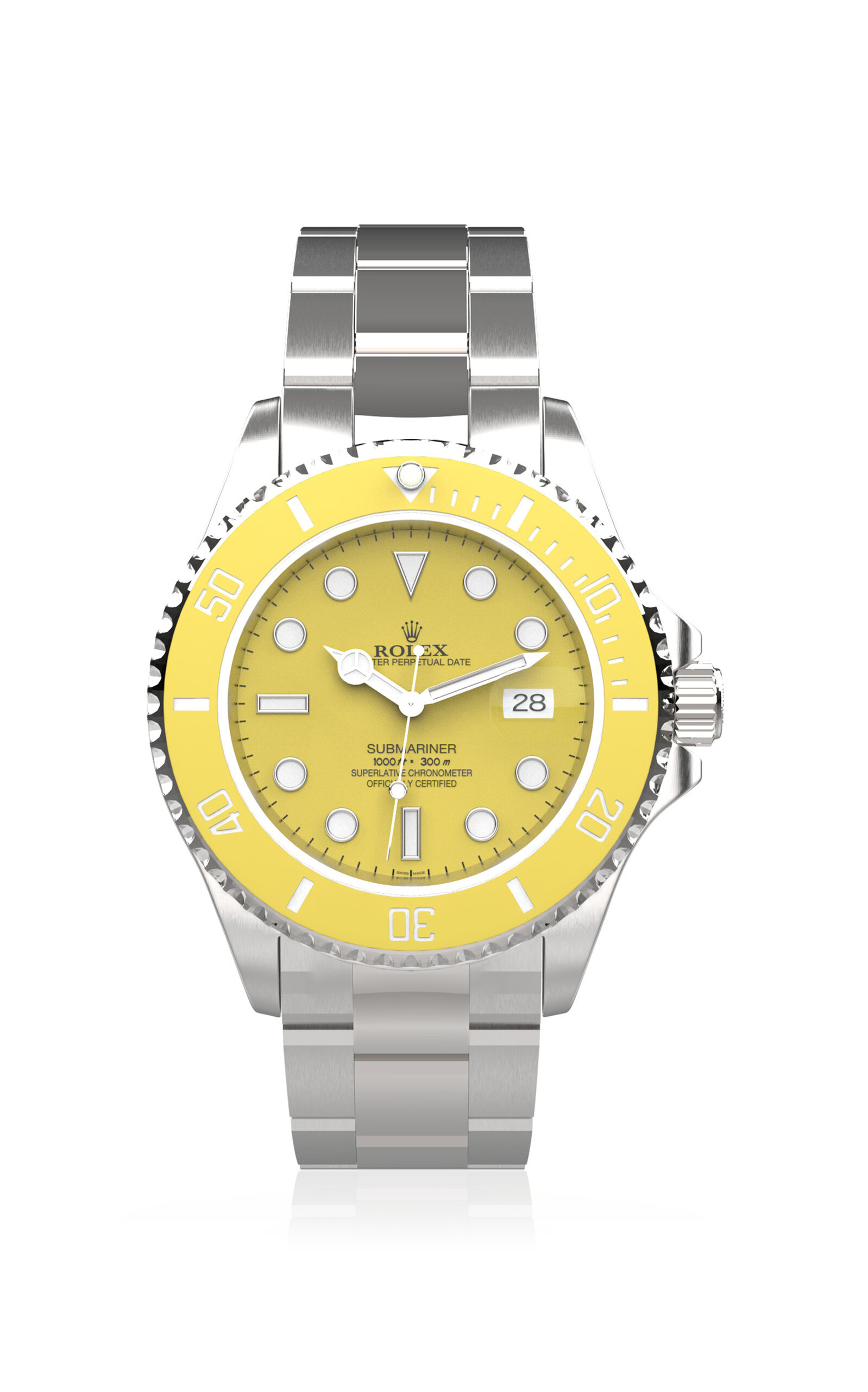 Rolex Submariner Bezel And Dial Stainless Steel Watch