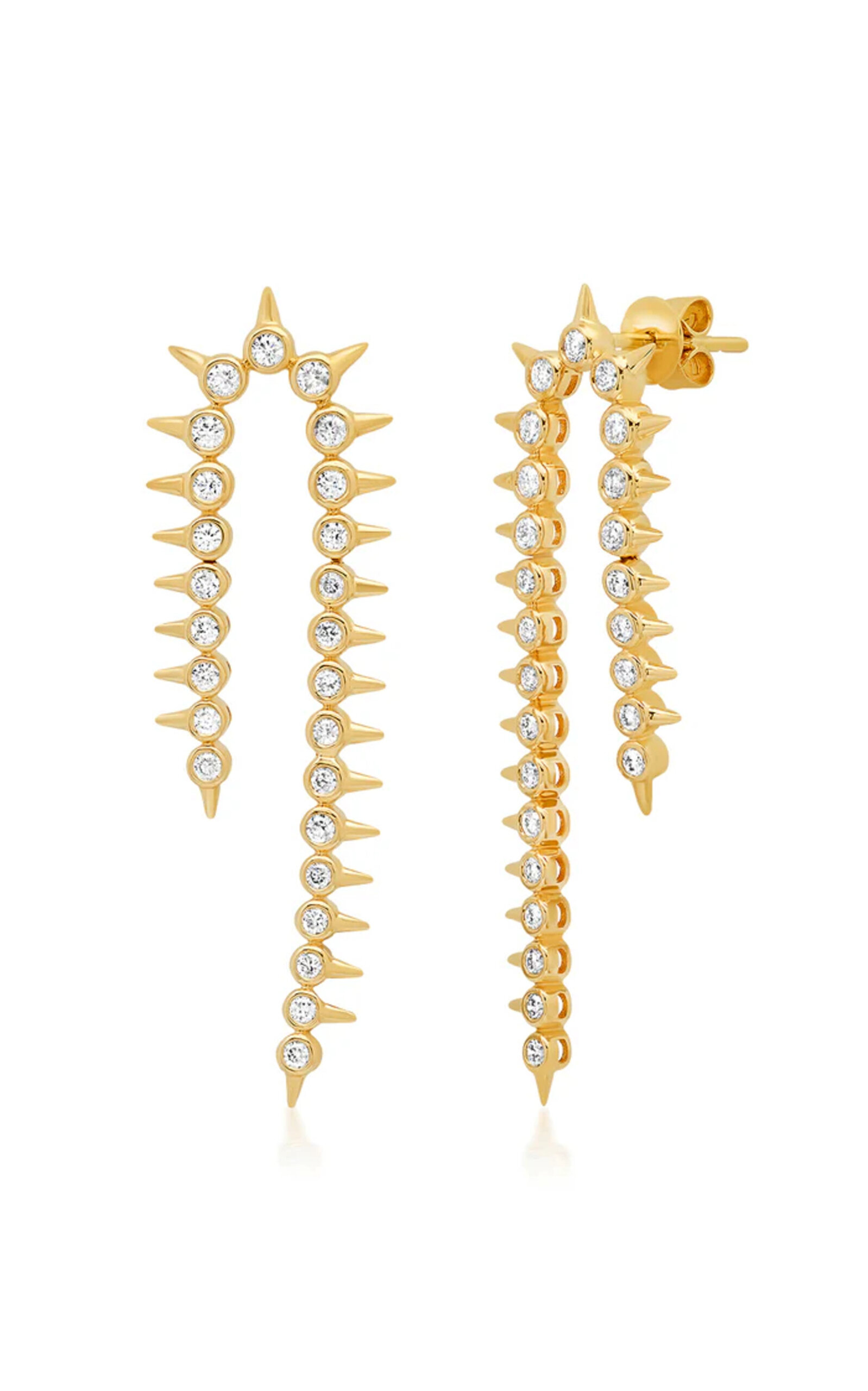 Orbis 14K Yellow Gold Diamond Earrings