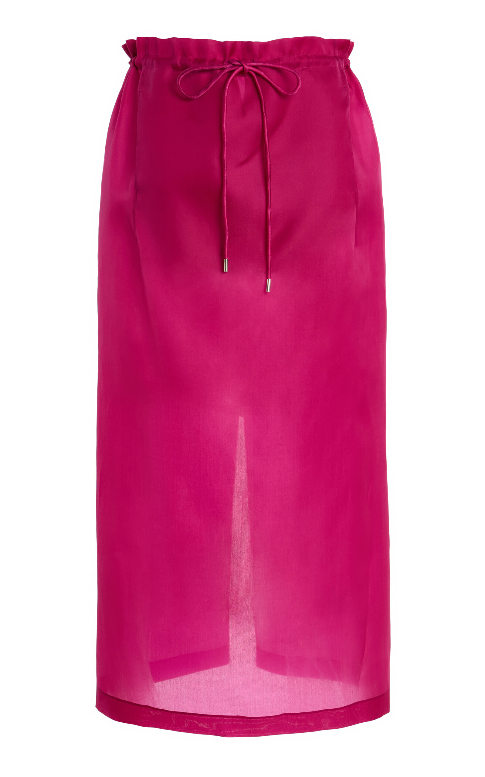 KALLMEYER Regina Drawstring Silk Midi Skirt
