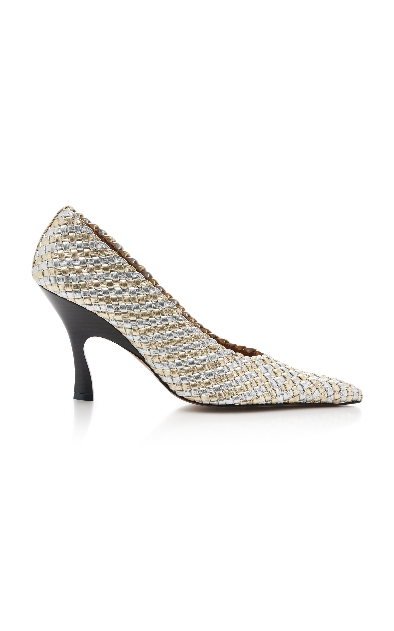 Stella Mccartney Elsa 90mm Metallic Alter Mat Pumps - Moda Operandi
