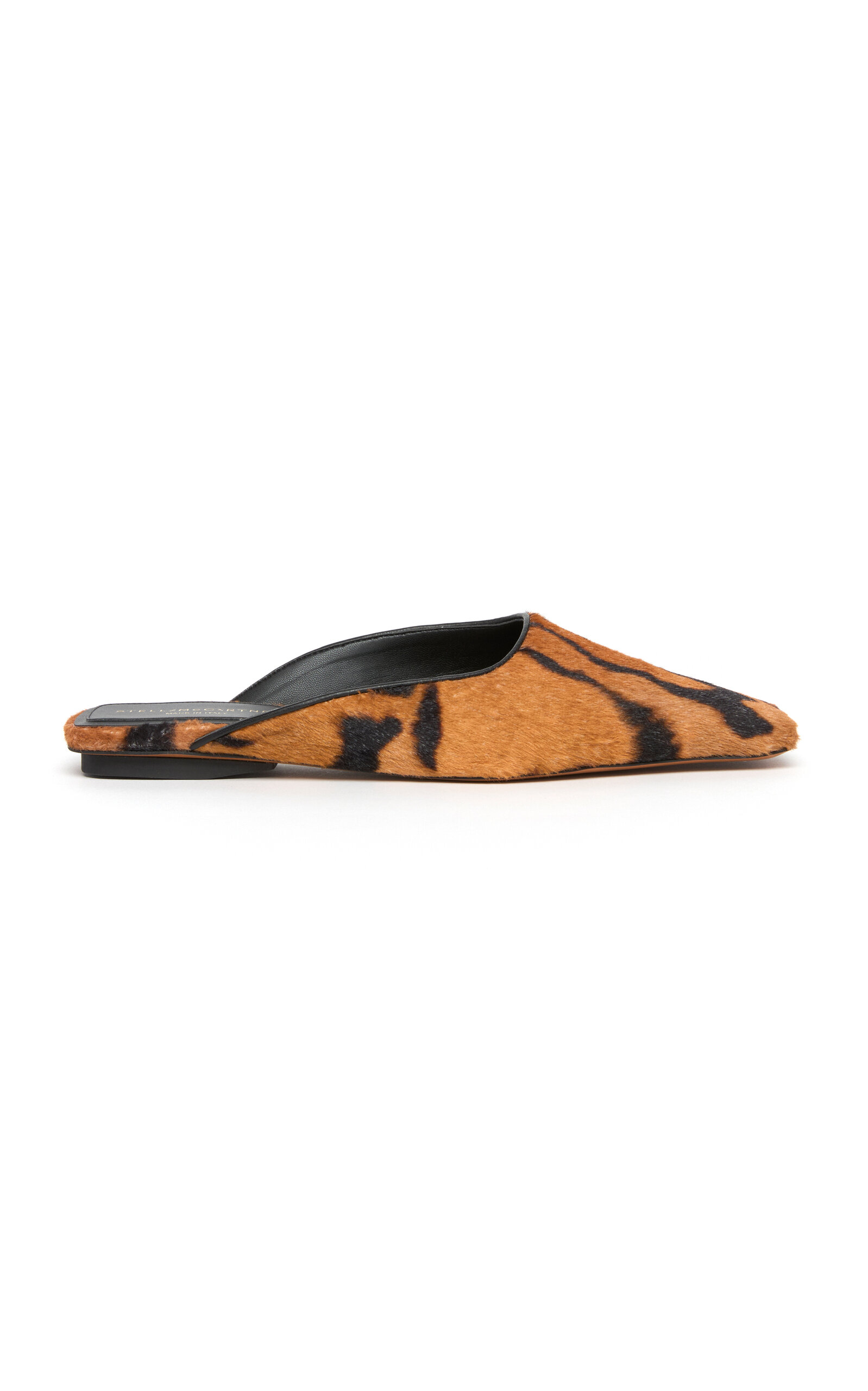 Stella Mccartney Patterned Velvet Mules In Brown