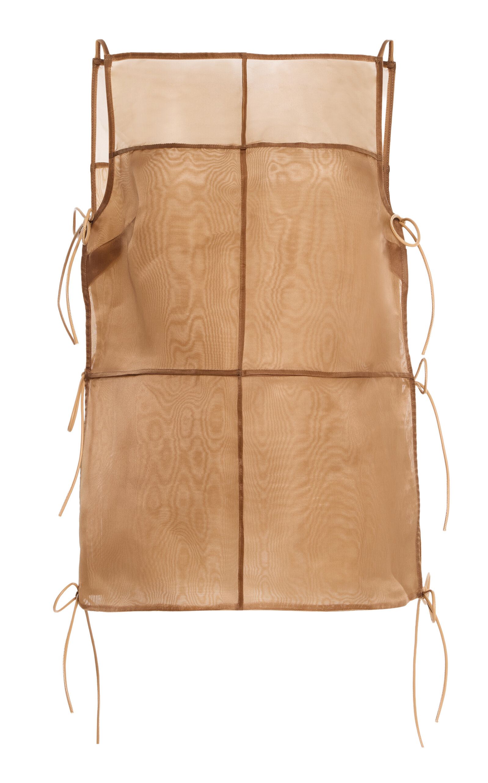 STAUD Chandler Tie-Detailed Chiffon Top