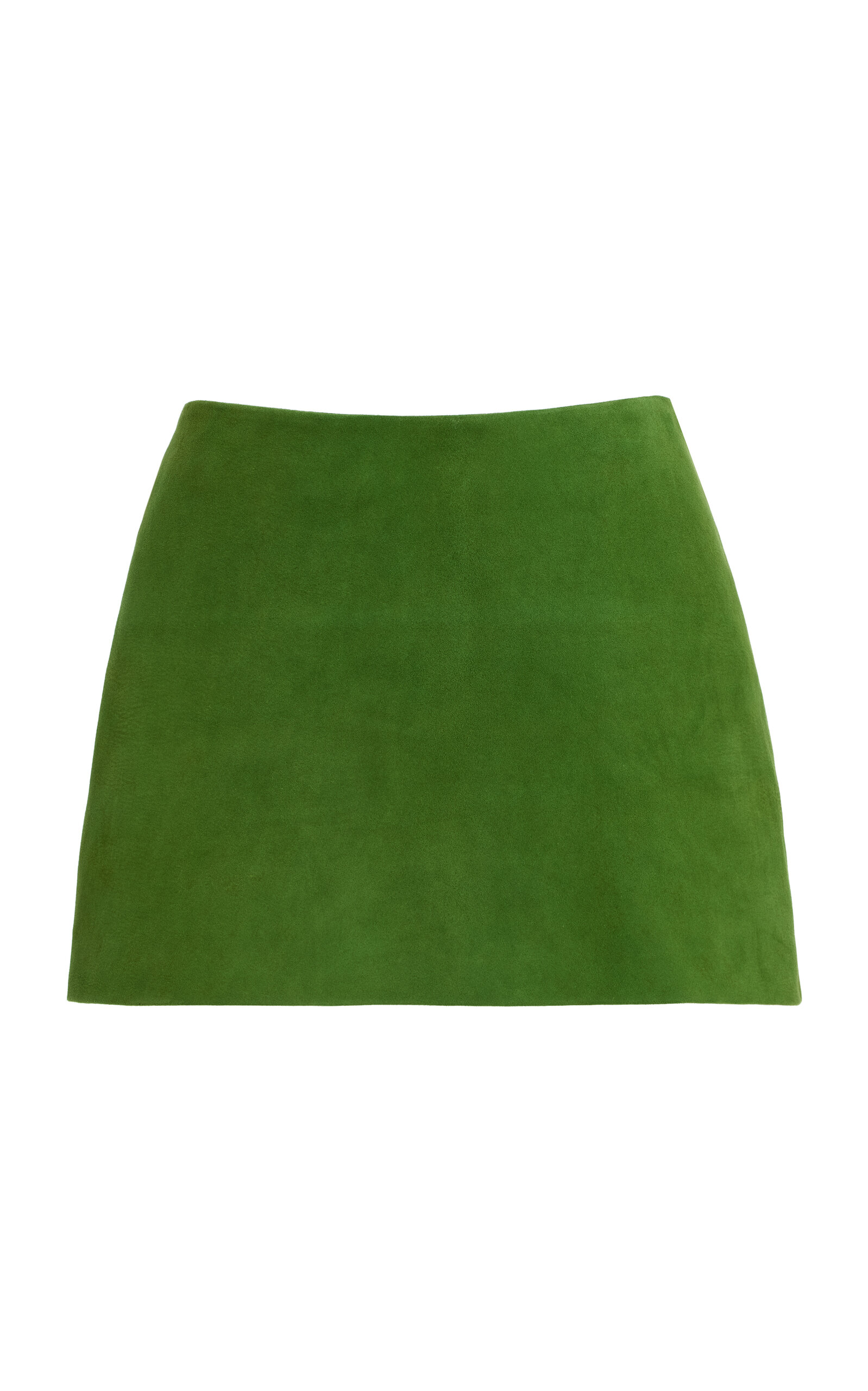 Staud Crest Suede Mini Skirt In Multi