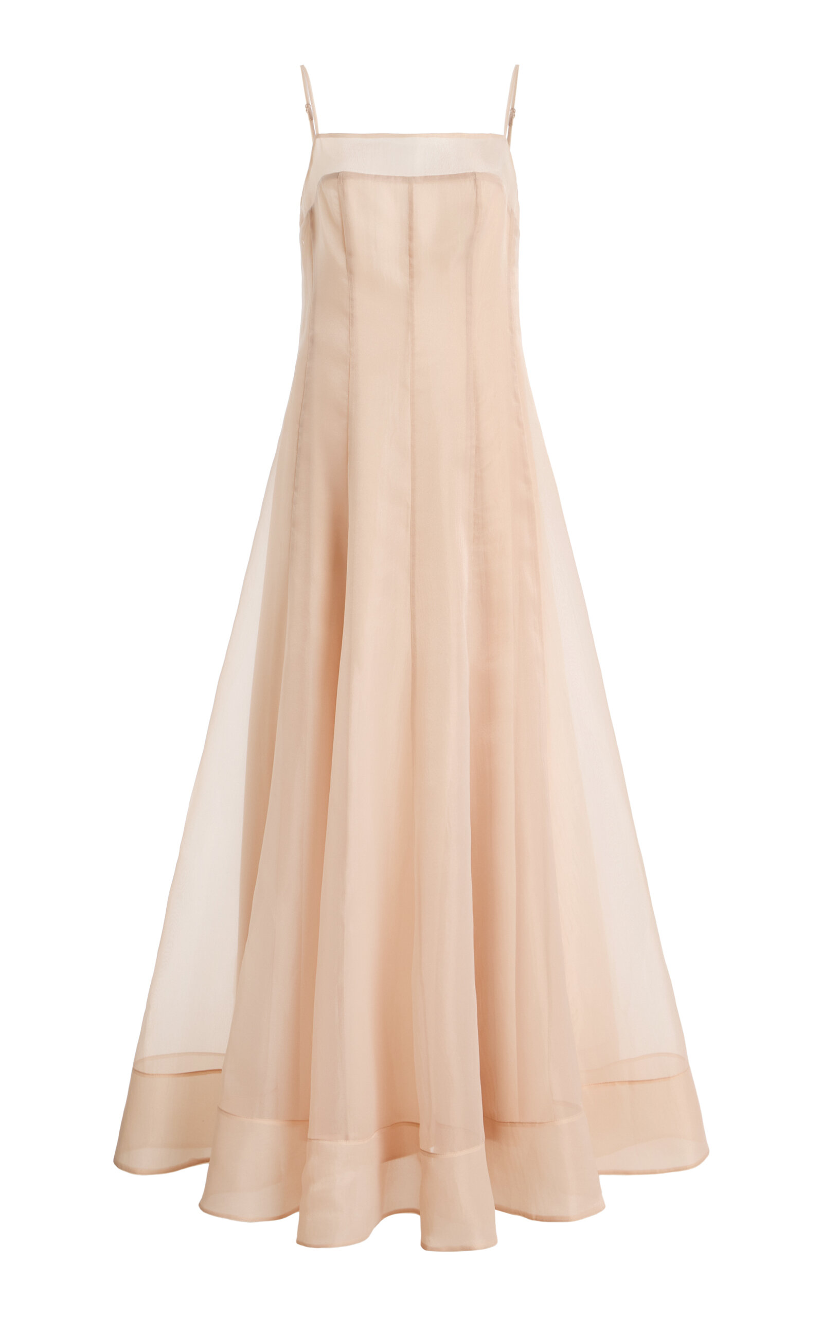 STAUD Gustav Chiffon Maxi Dress