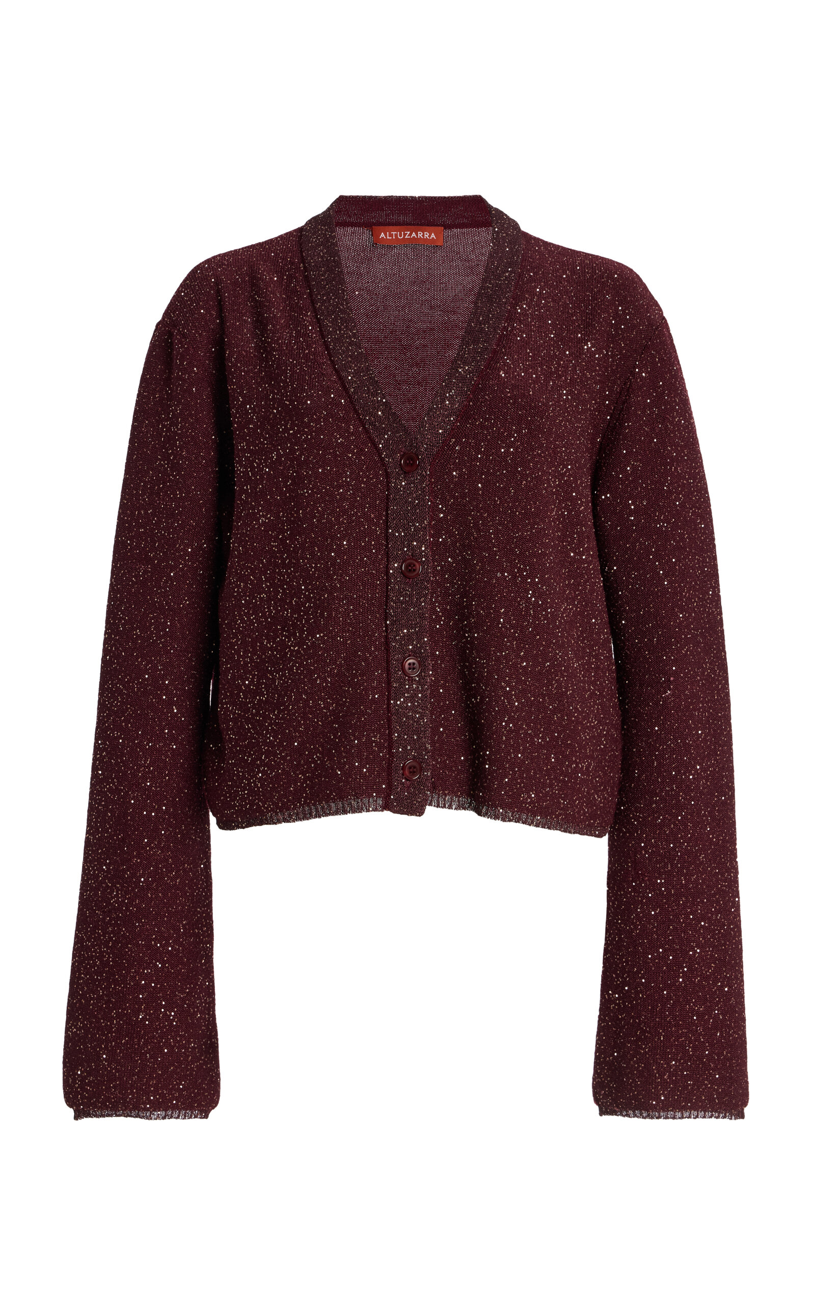 Altuzarra Taylon Knit Cardigan In Burgundy