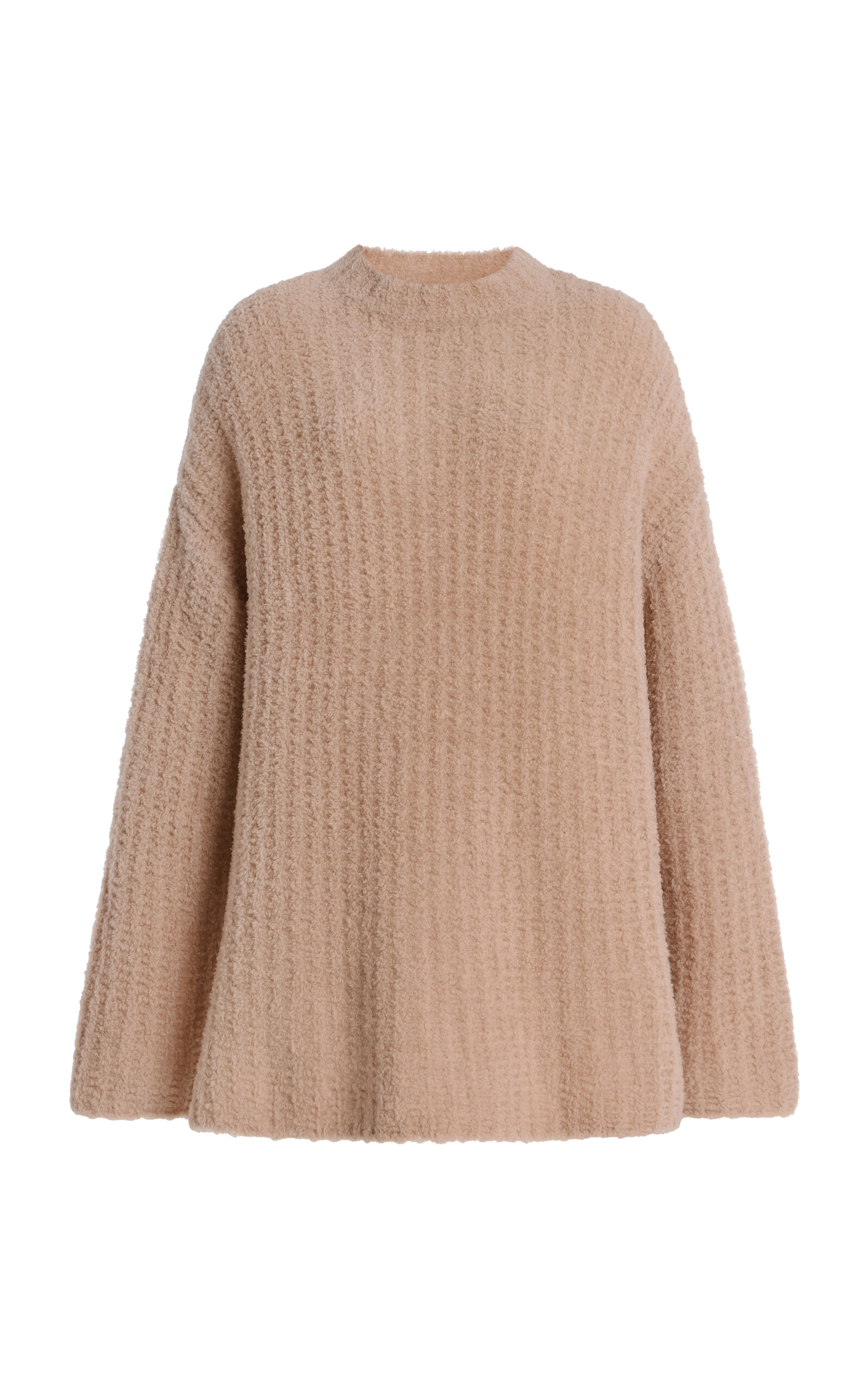 LAPOINTE Oversized Wool-Blend Boucle Sweater
