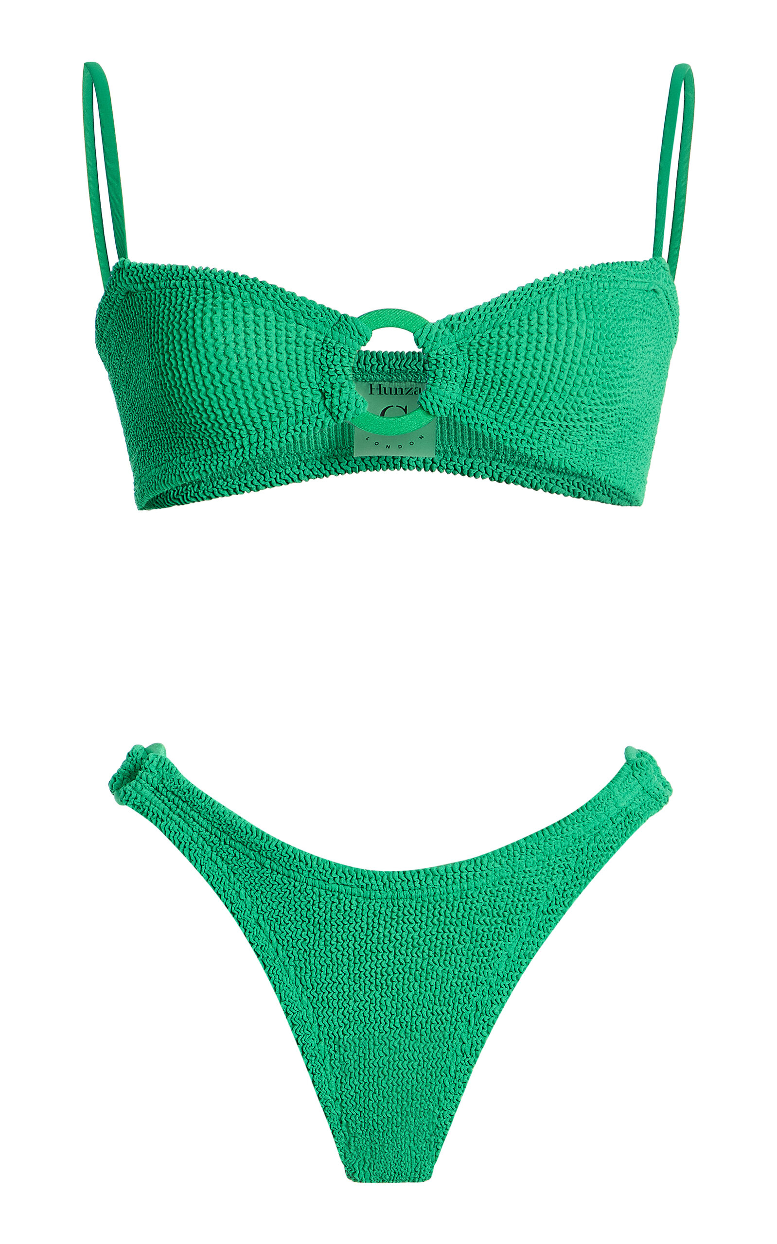 Hunza G Misty Seersucker Bikini In Green