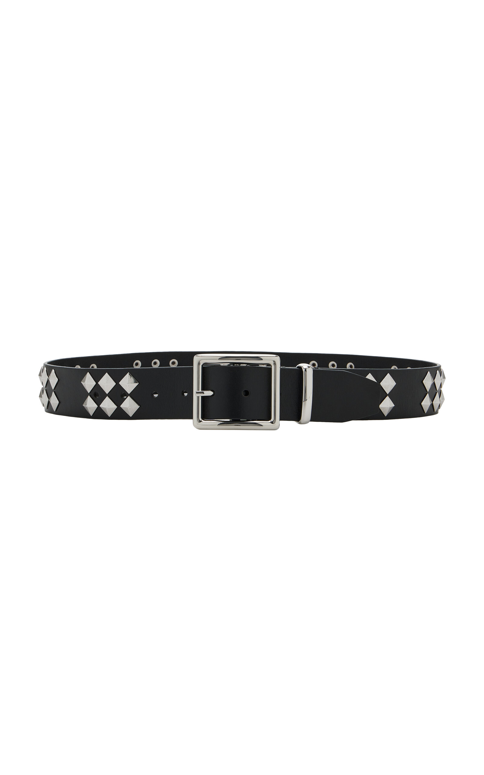 Frame X Amelia Gray The Stud Belt In Black