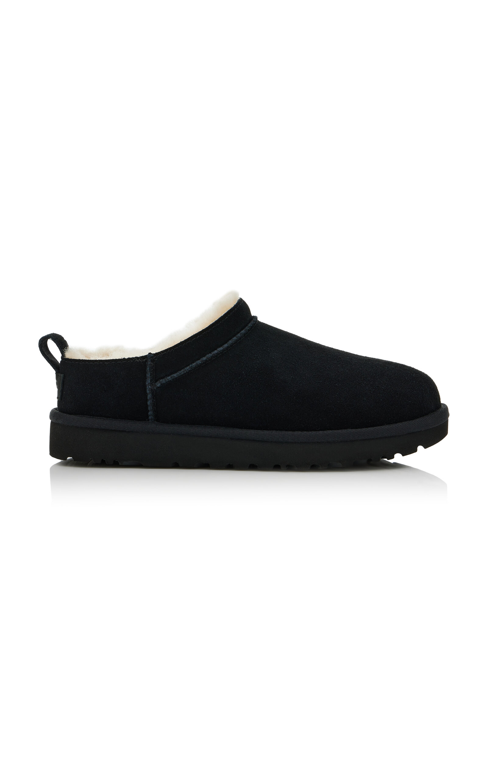 Ugg Micro Slippers With Flat Platform Sole In Black