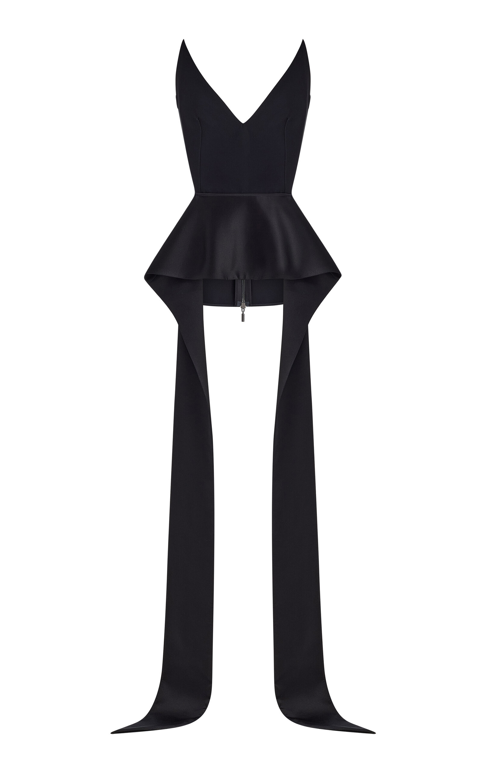 Maticevski Frame Strapless Peplum Top