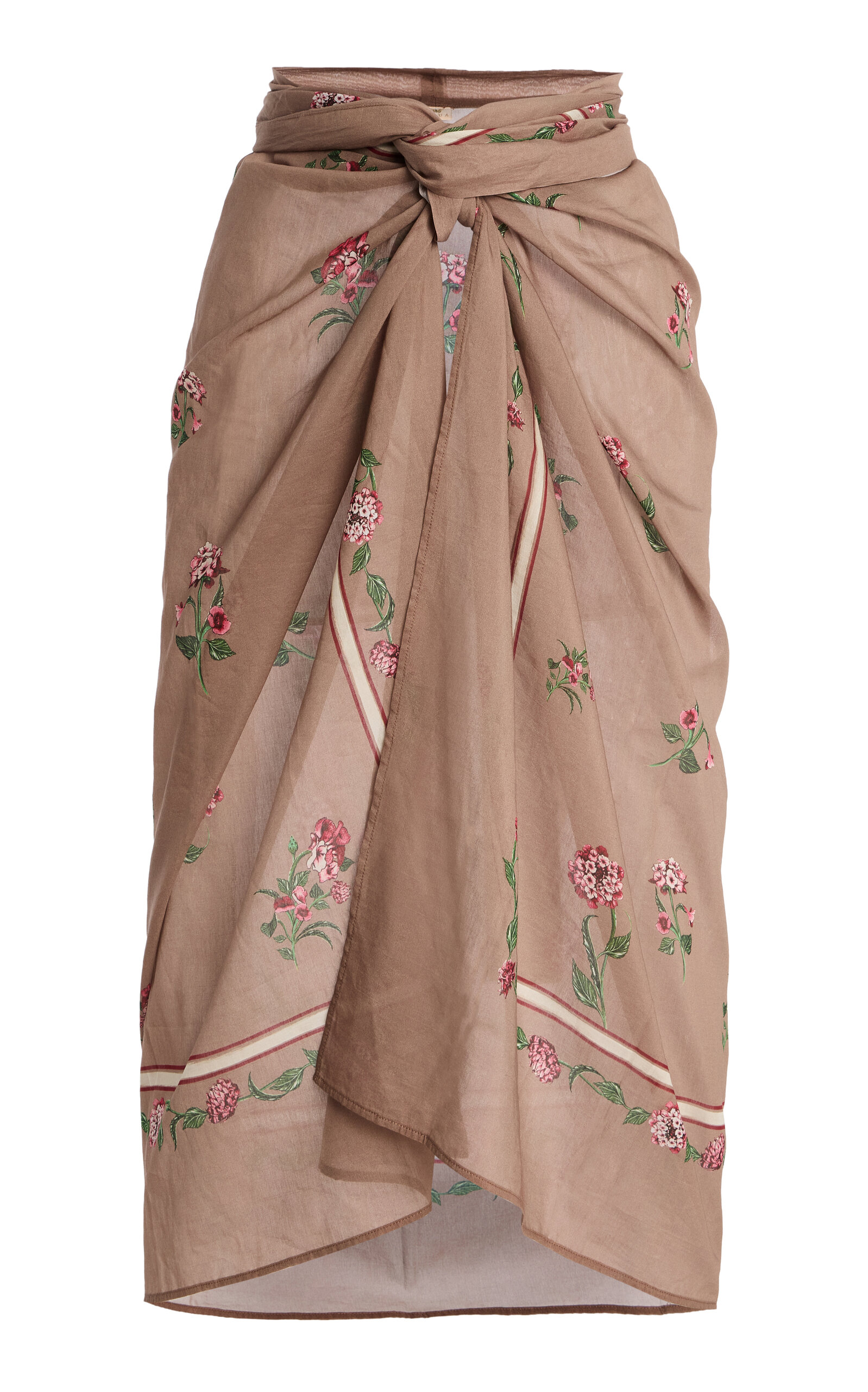 Agua by Agua Bendita Lavanda Quebrada Cotton-Silk Pareo