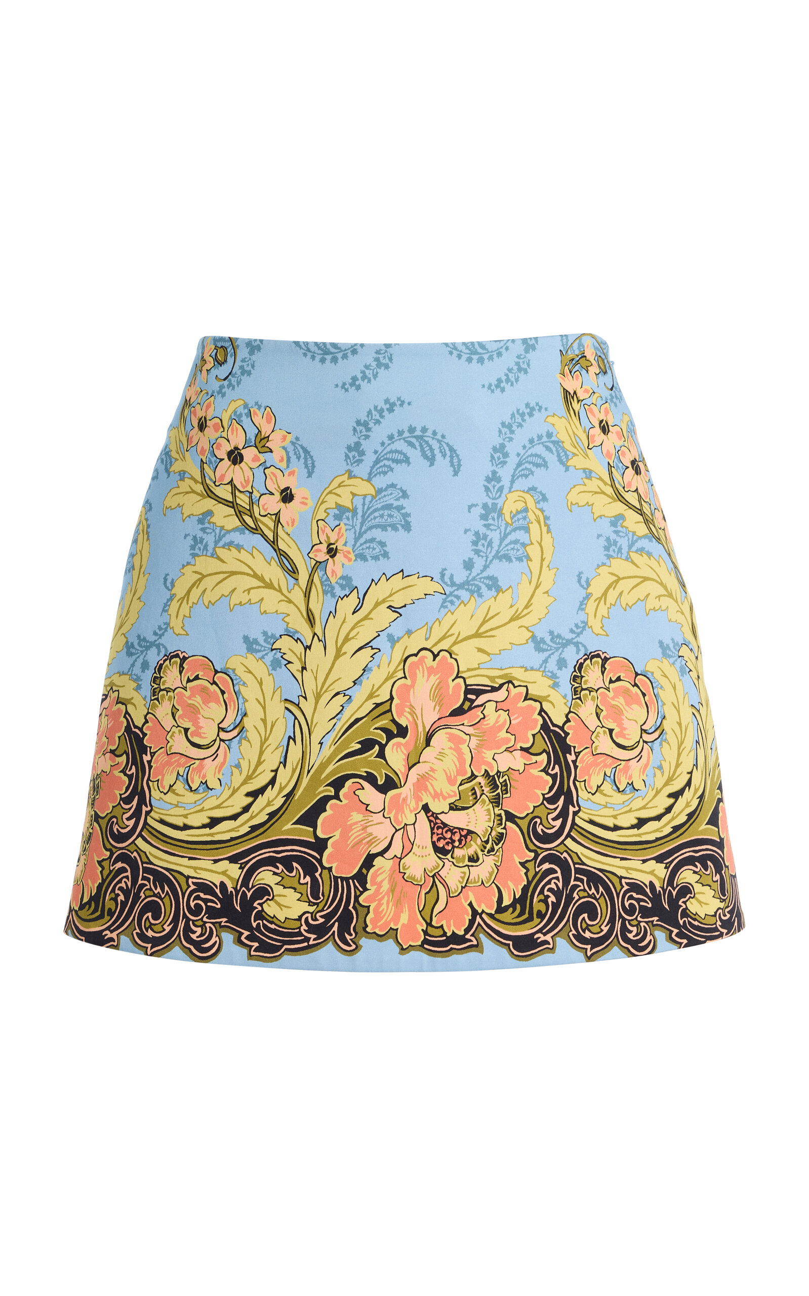 Cara Cara Chrissy Cotton-sateen Mini Skirt In Multi