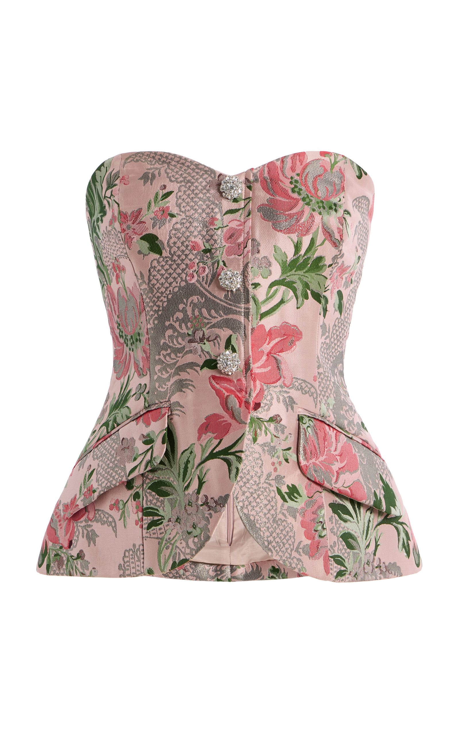 Cara Cara Wes Floral Jacquard Corset Top