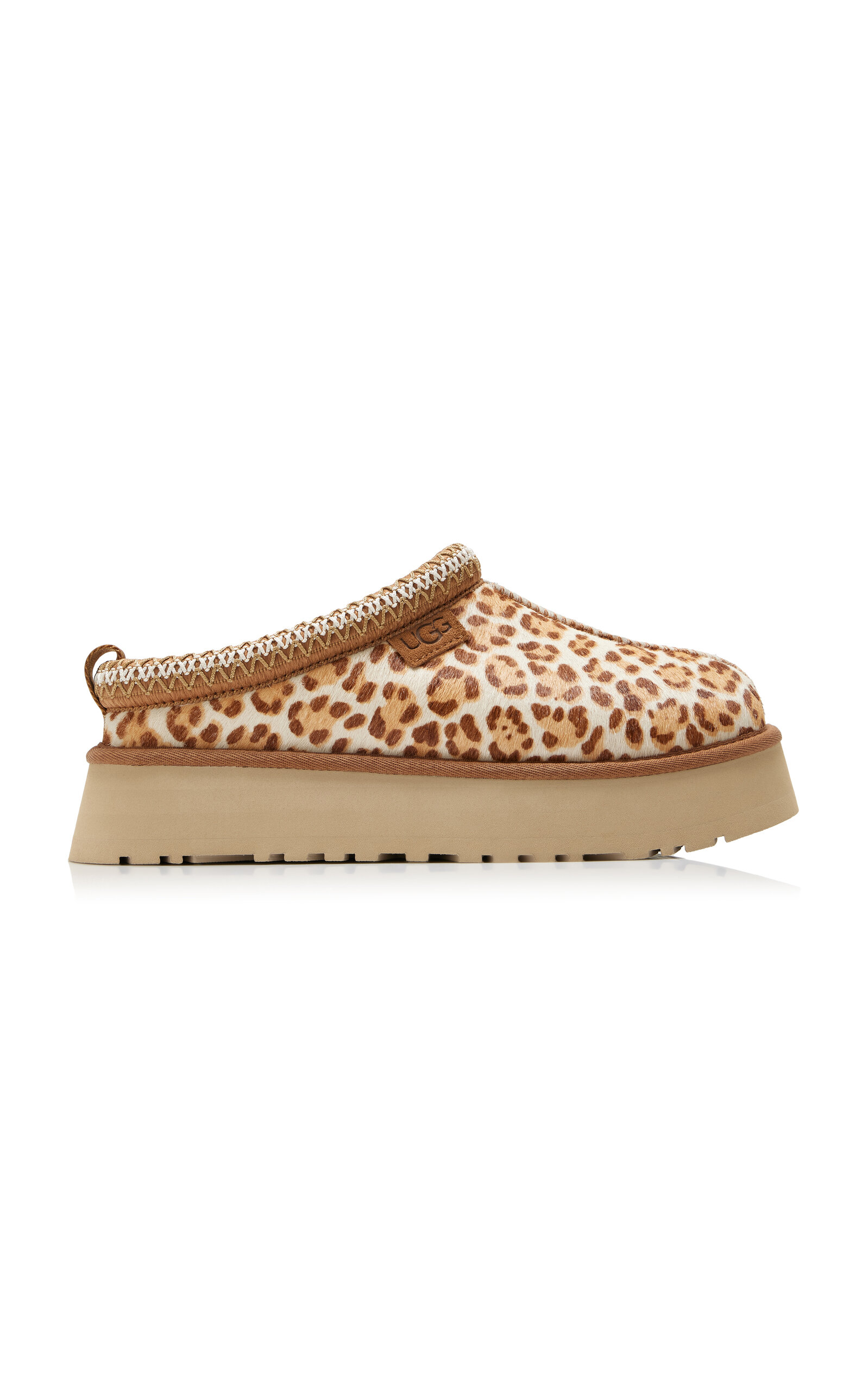 UGG Tazz Cow Hair Platform Slippers