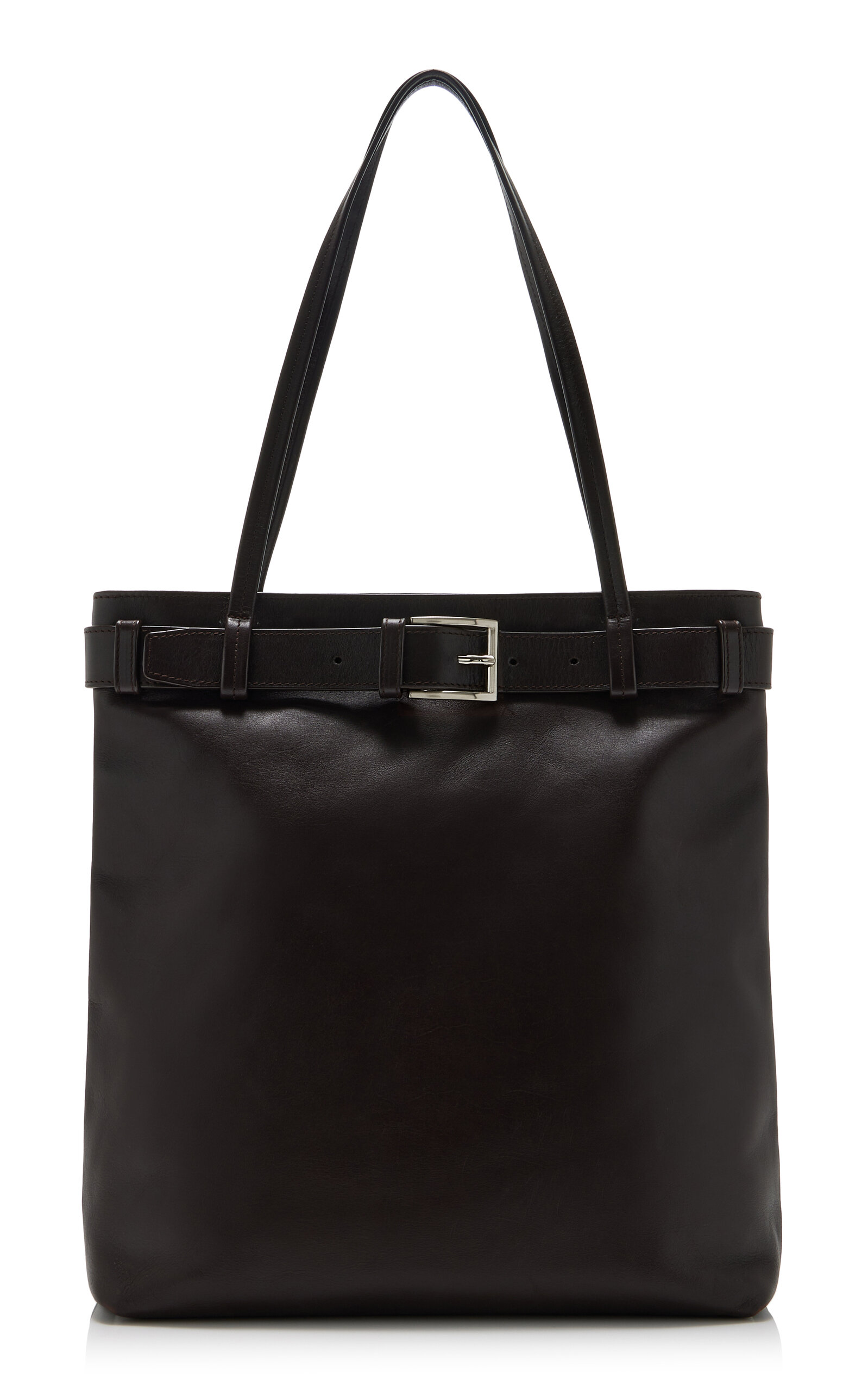 St. Agni Belted Leather Tote Bag