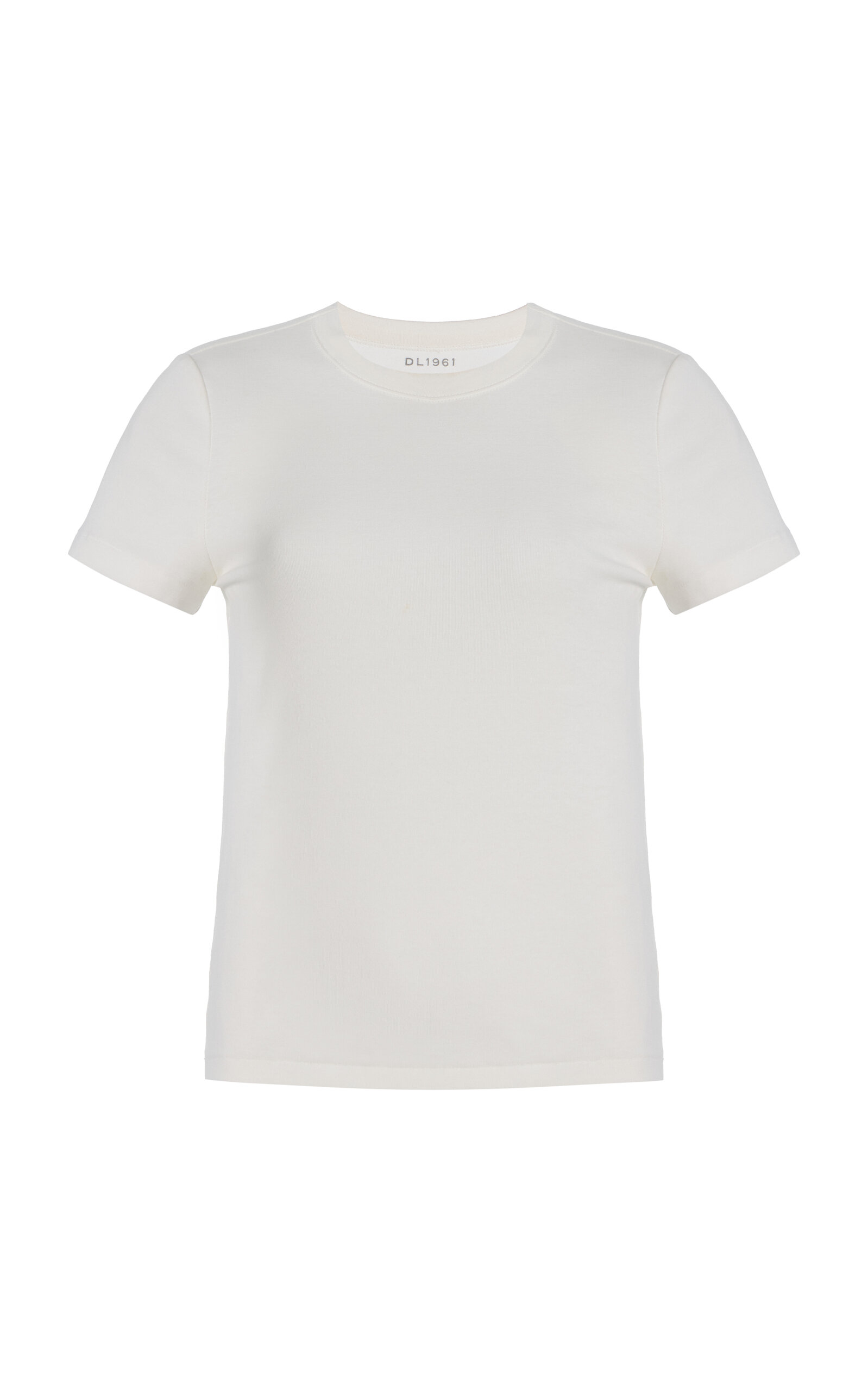 Dl1961 Shrunken Cotton Tee In White
