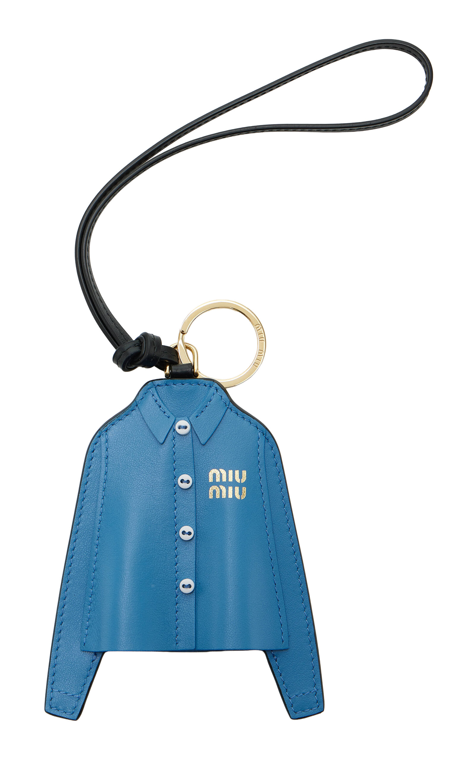 Miu Miu Leather Shirt Keychain - Moda Operandi
