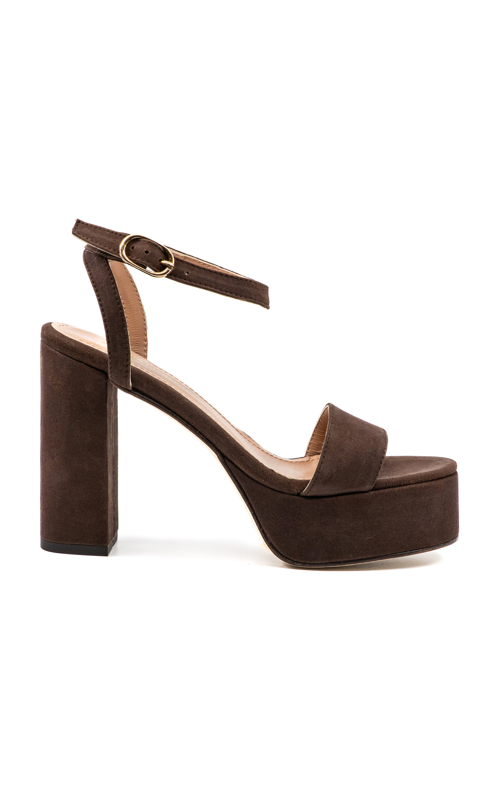 Andrea Gomez Exclusive Becka Suede Platform Sandals