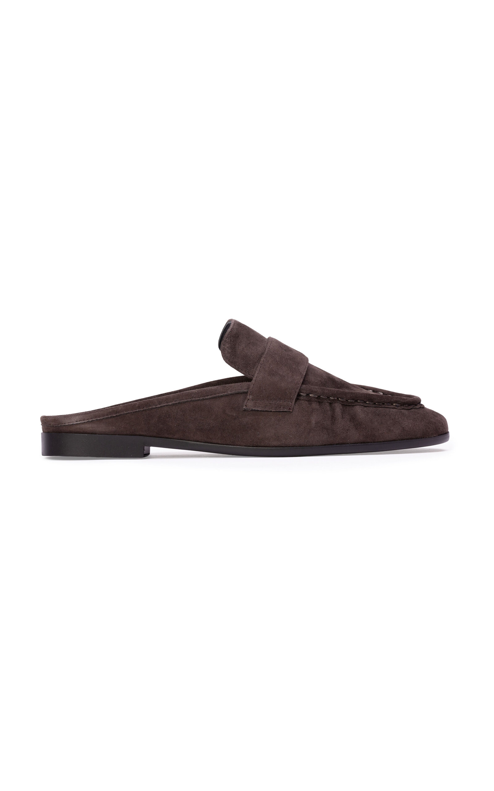 Black Suede Studio Gabby Suede Loafers