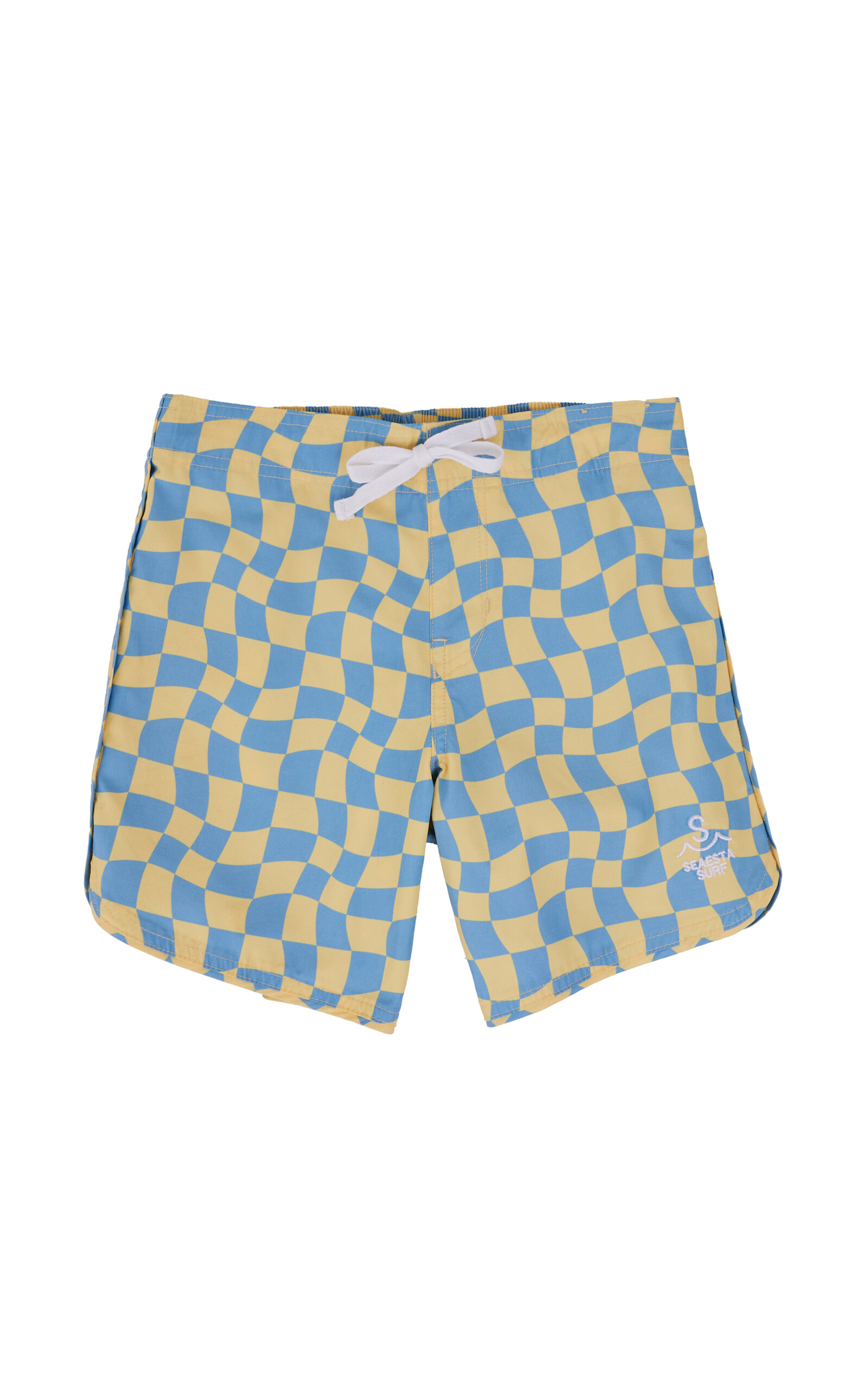 Seaesta Surf Seaesta Scallop Retro Flare Boardshort / Wavy Checks / Banana / Boardshorts - Women's Clothing