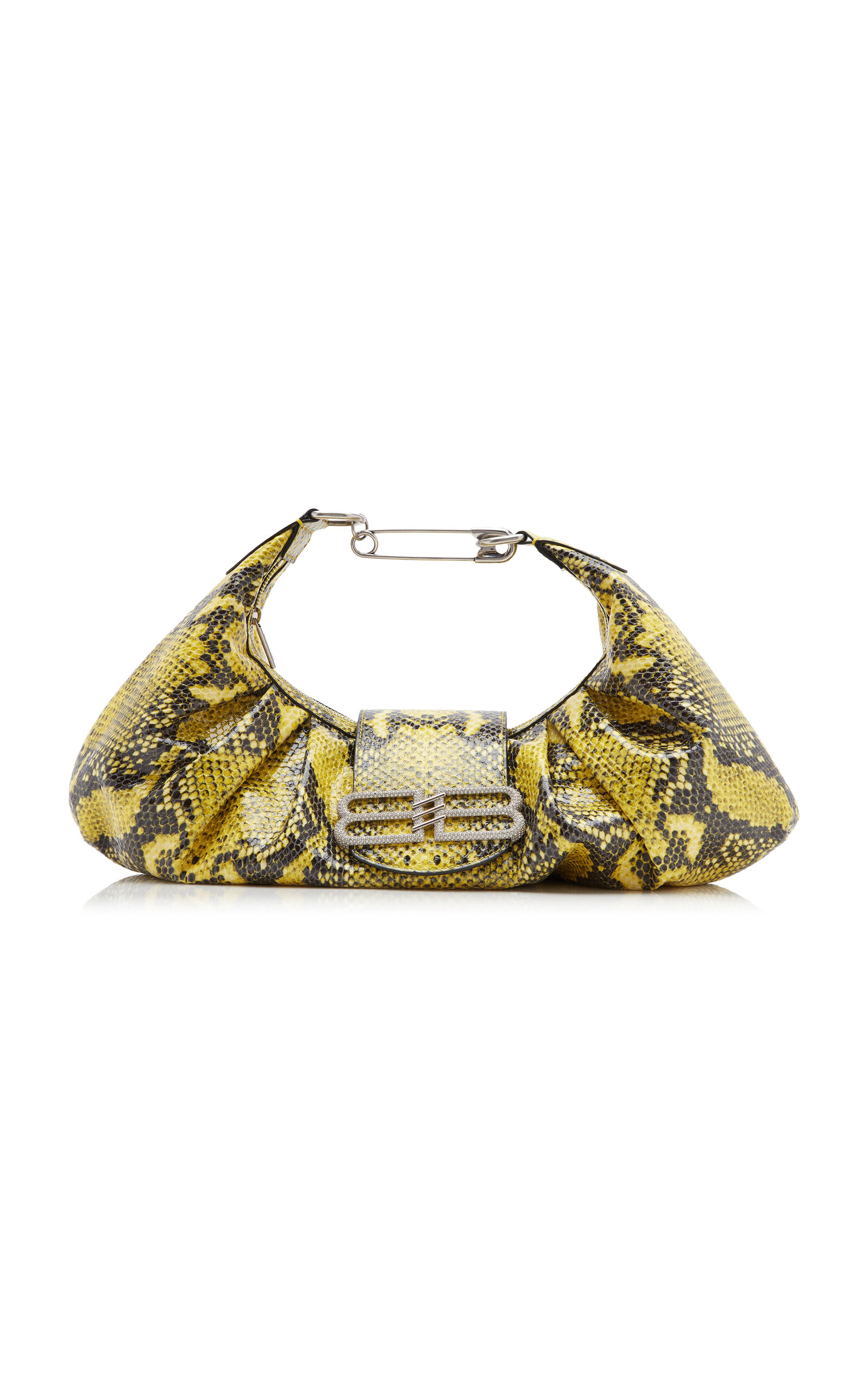 Balenciaga Pamela Embossed Python Leather Bag