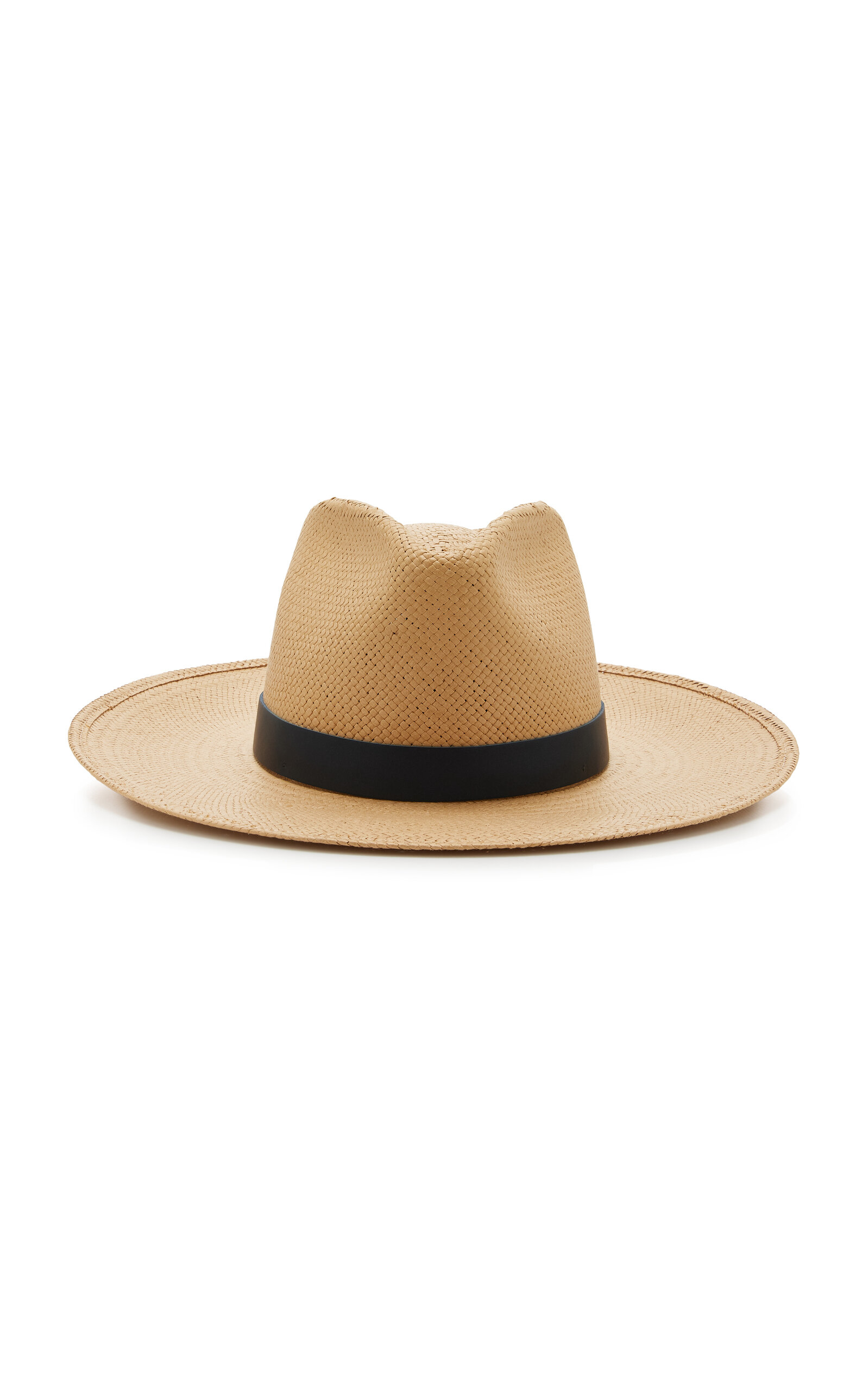 Janessa Leone Leah Packable Raffia Fedora In Neutral