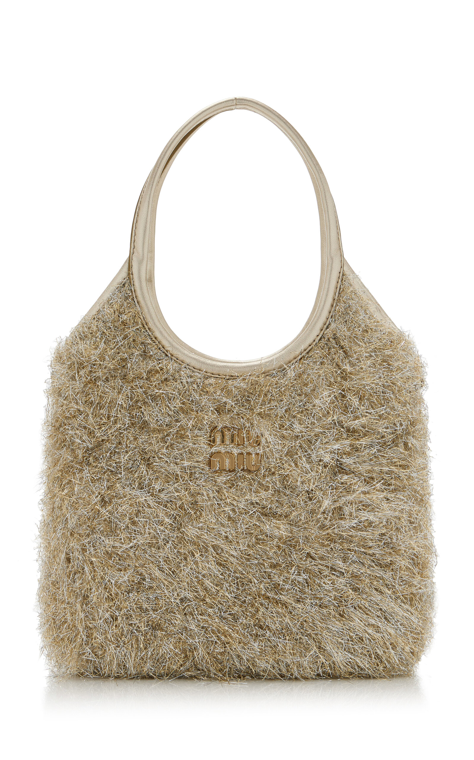 Miu Miu Ivy Small Lurex Tote Bag