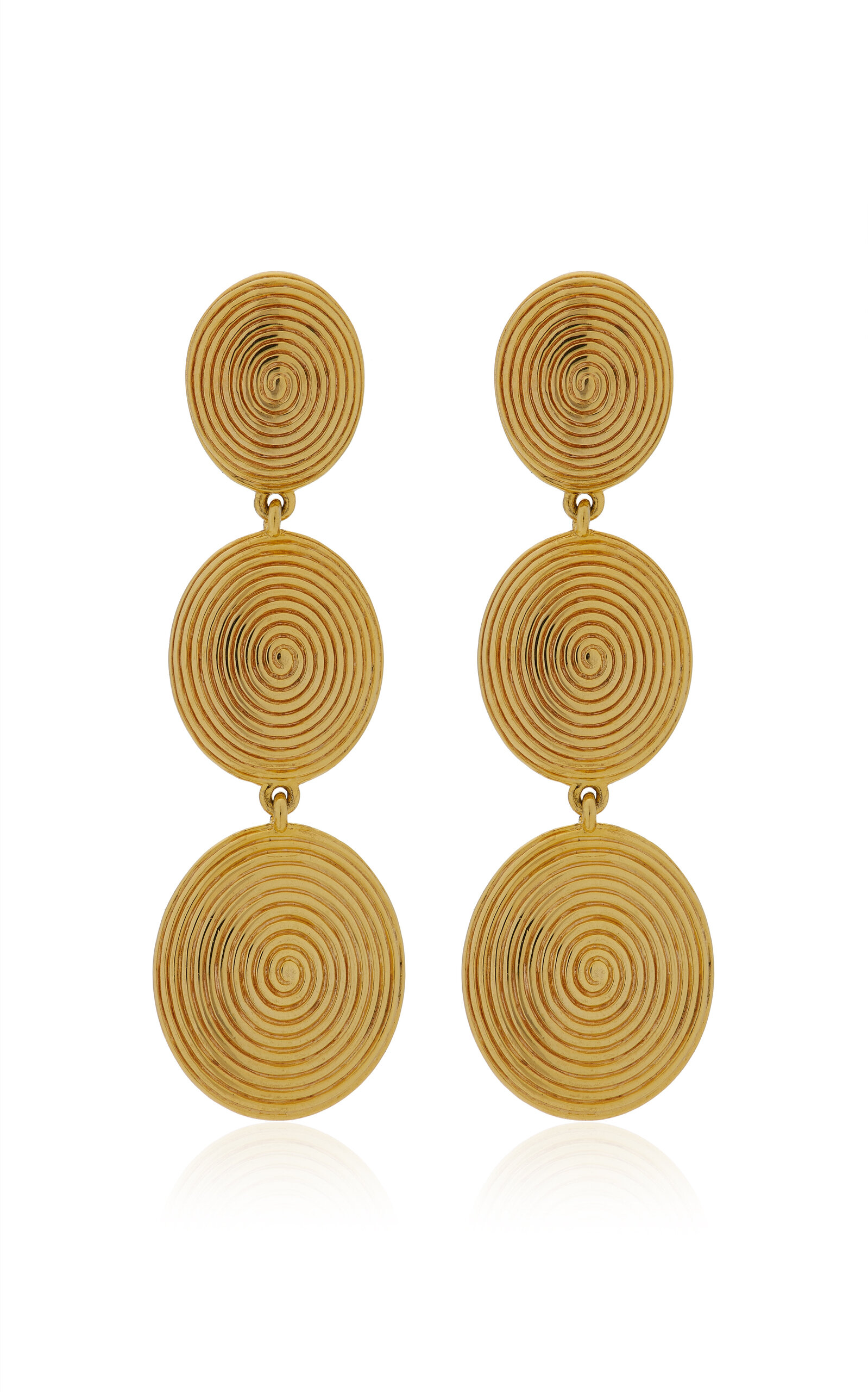 Lie Studio The Ruby 18k Gold-plated Earrings In Gold