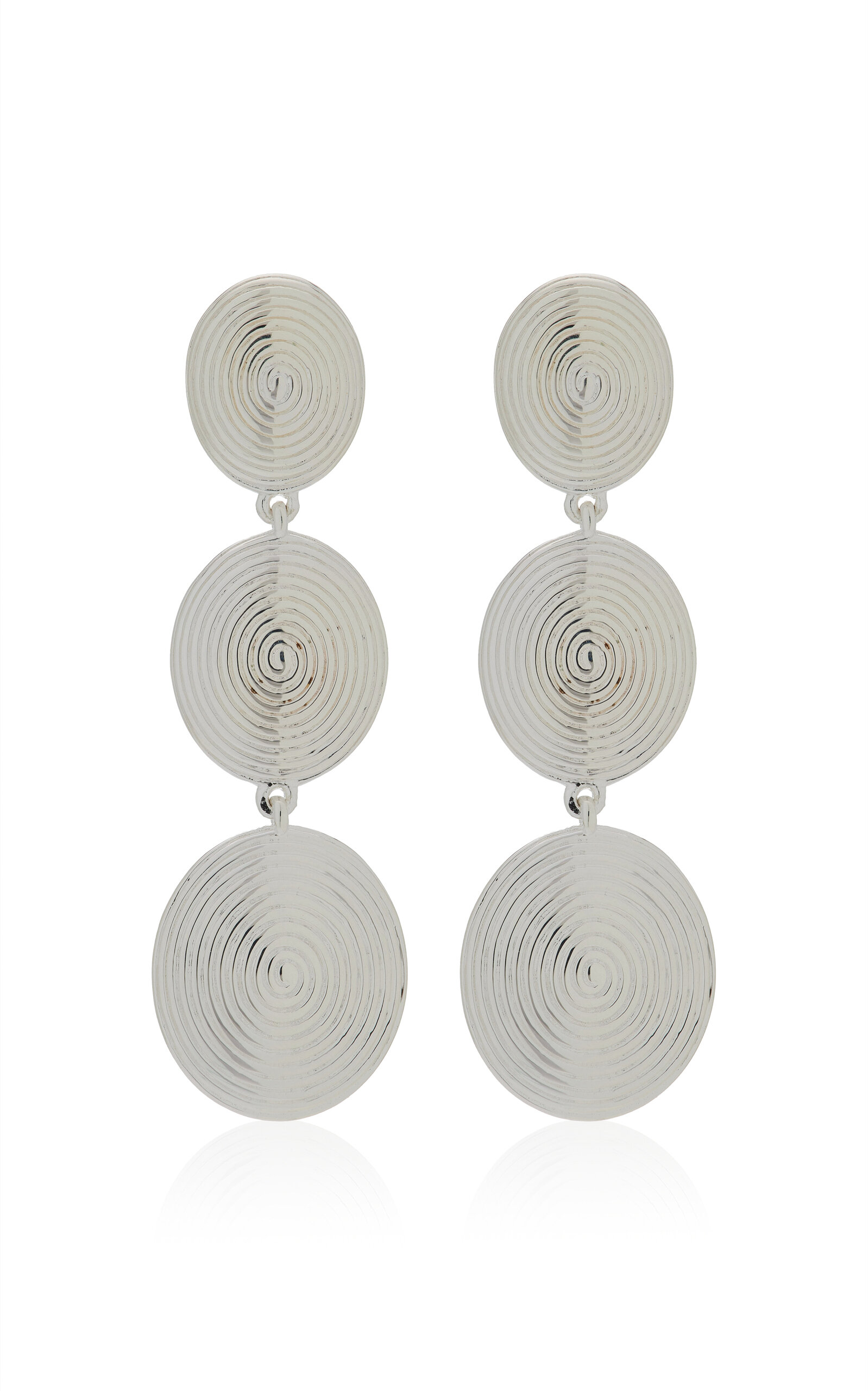 Lie Studio The Ruby Sterling Silver Earrings In Metallic