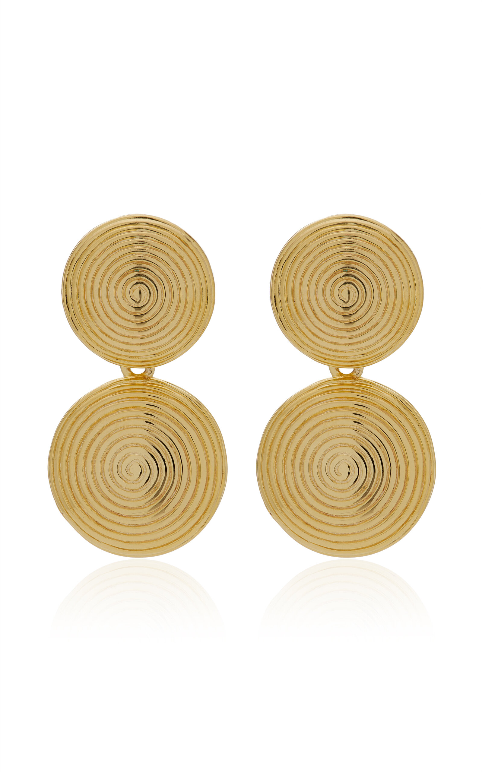 Lie Studio The Ruby 18k Gold-plated Earrings In Gold