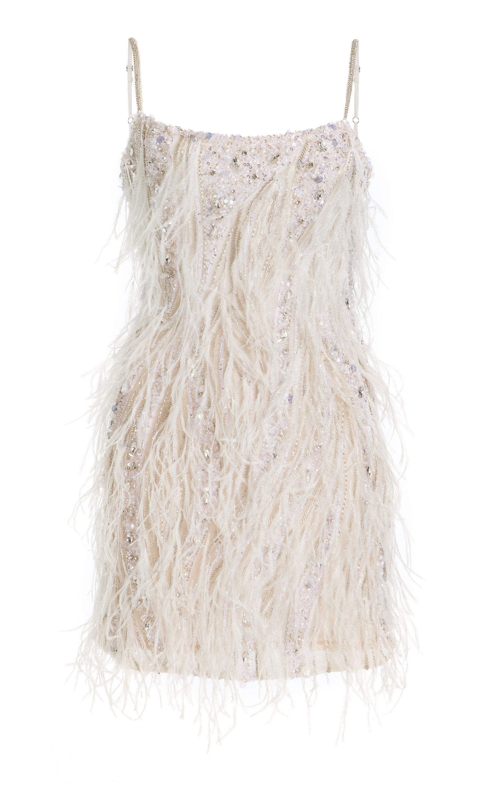 Rachel Gilbert Cynthia Embellished Mini Dress In White