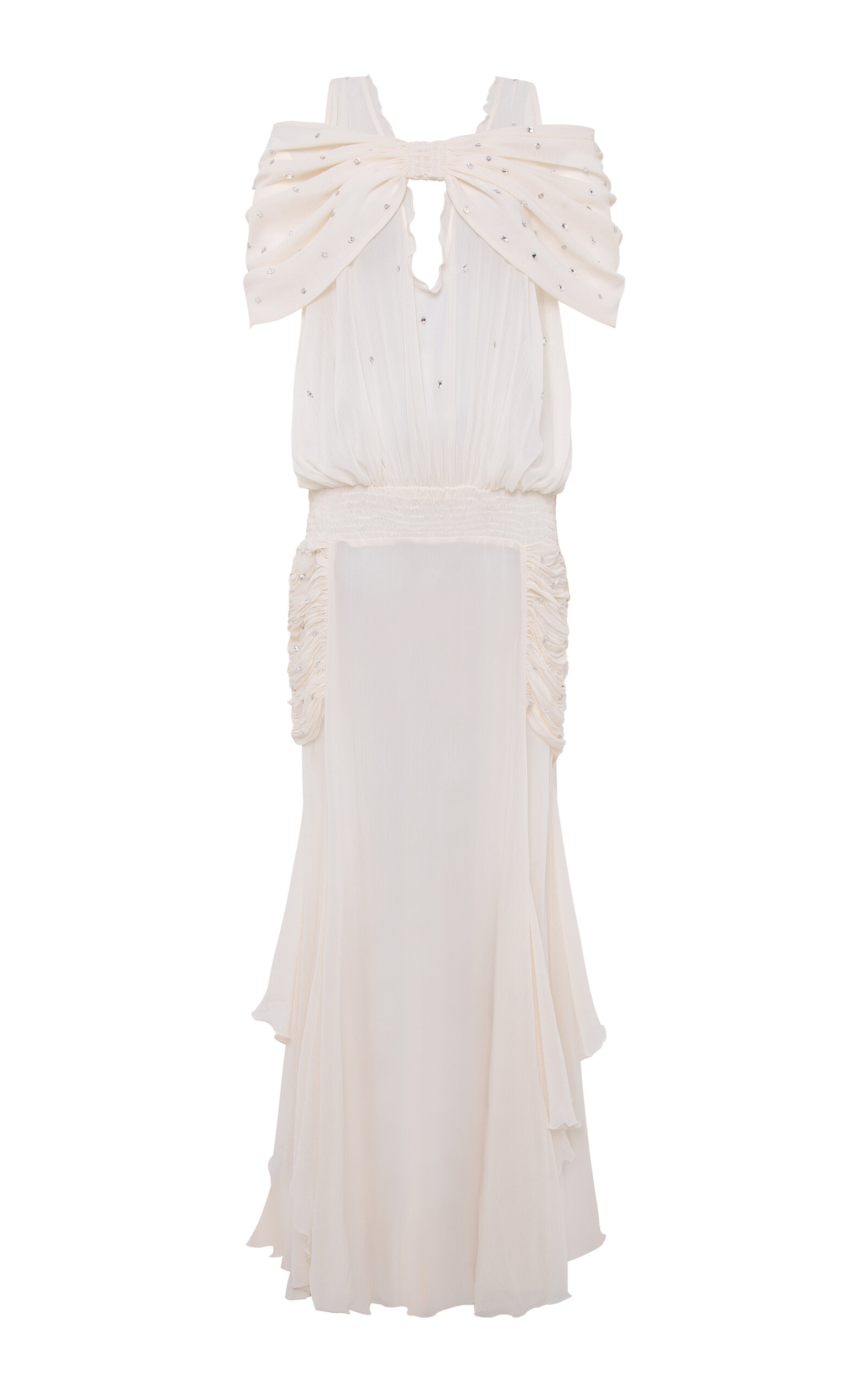 SIEDRÉS Blair Gathered Chiffon Dress
