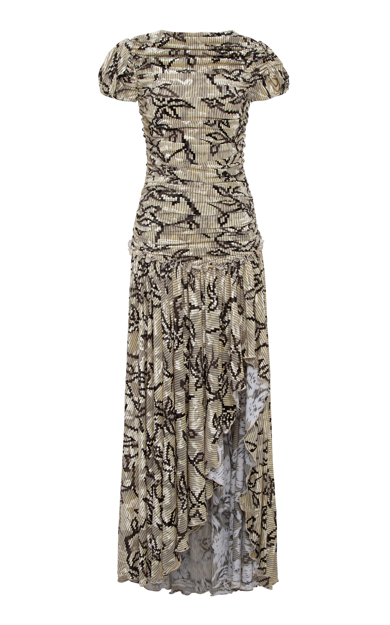 SIEDRÉS Adeline Gathered Velvet Maxi Dress - Women's Clothing