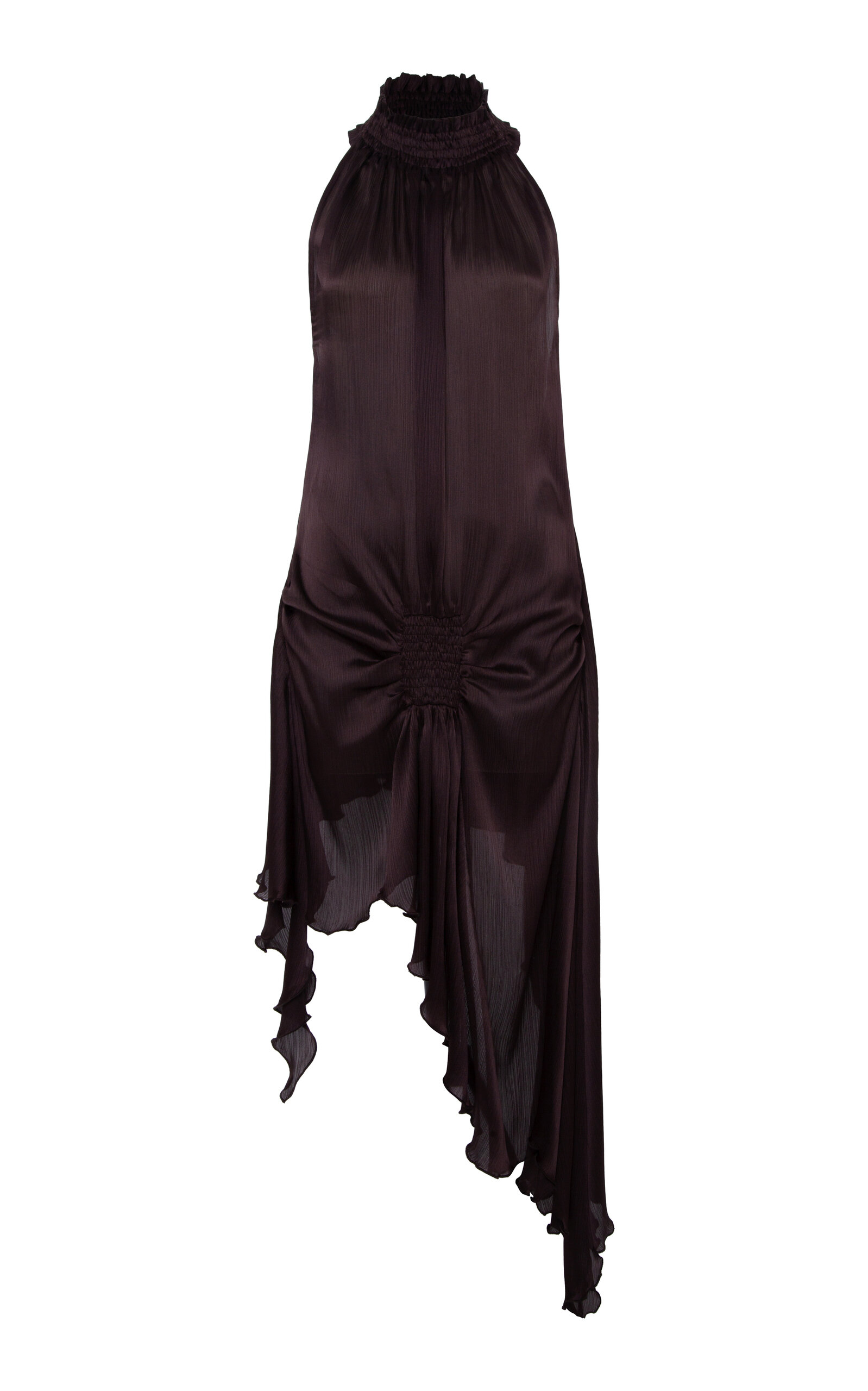 SIEDRÉS Toni Asymmetric Satin Mini Dress - Women's Clothing