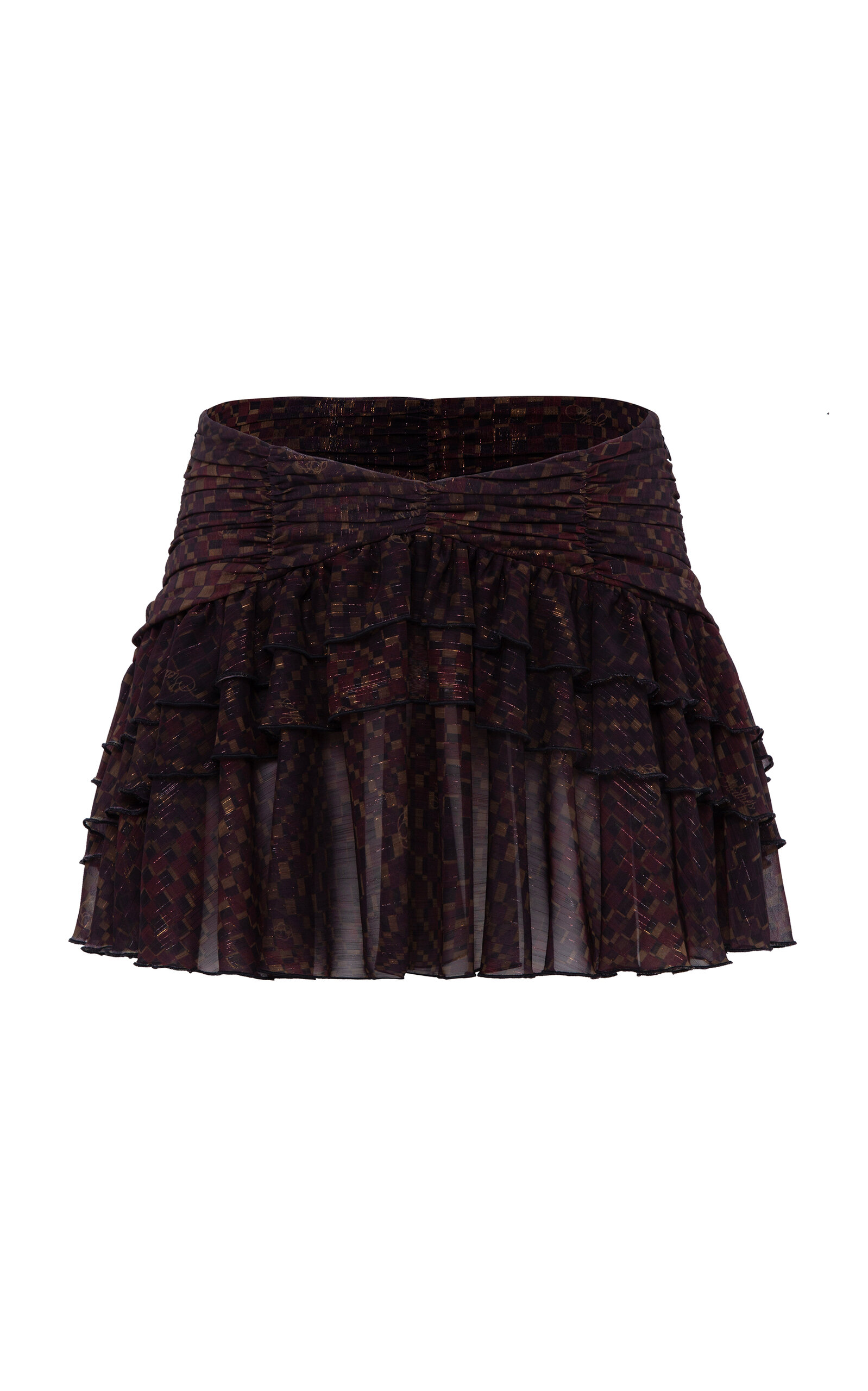 SIEDRÉS Kaia Ruffled Mini Skirt