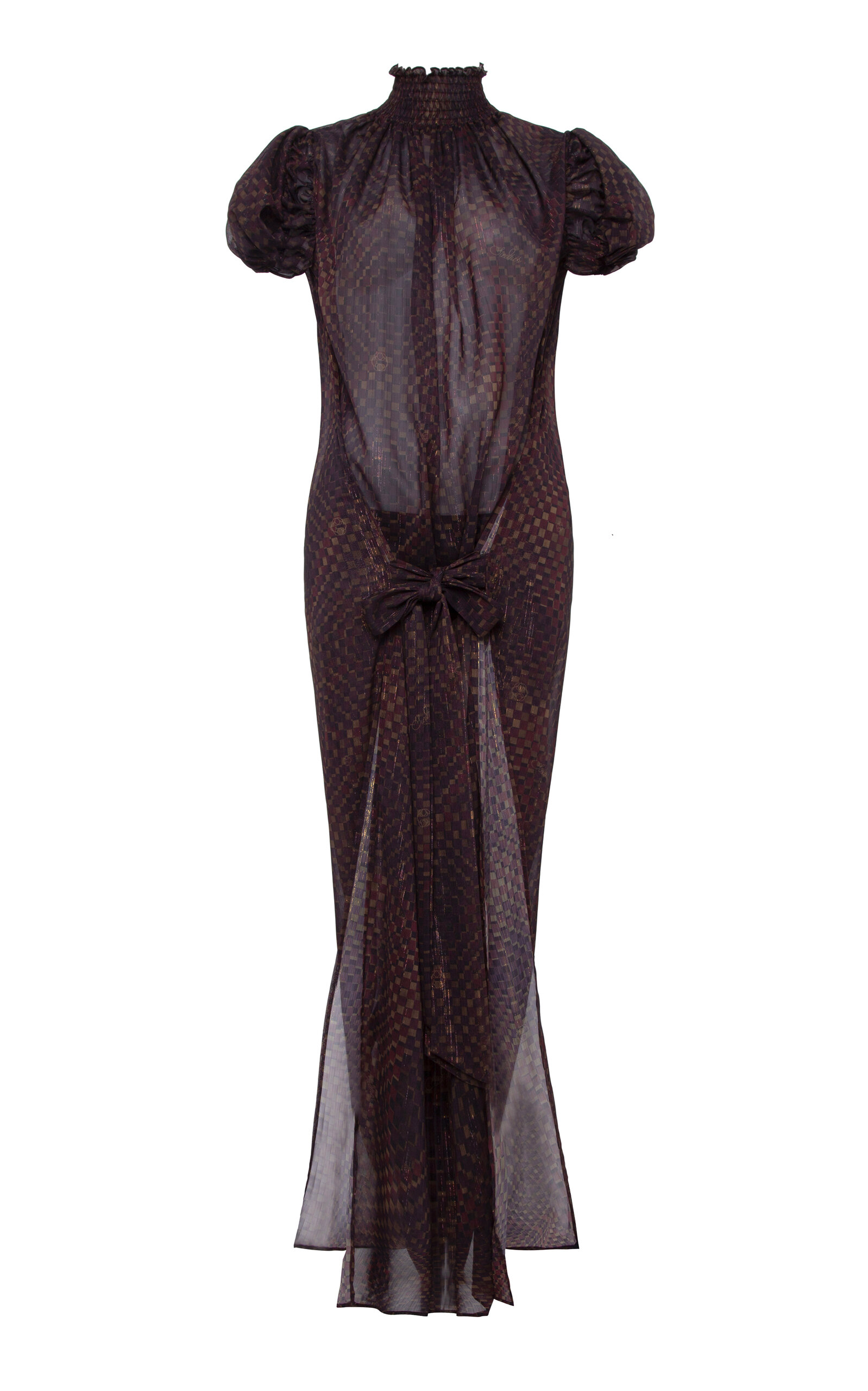 SIEDRÉS Siena Checkered Chiffon Dress