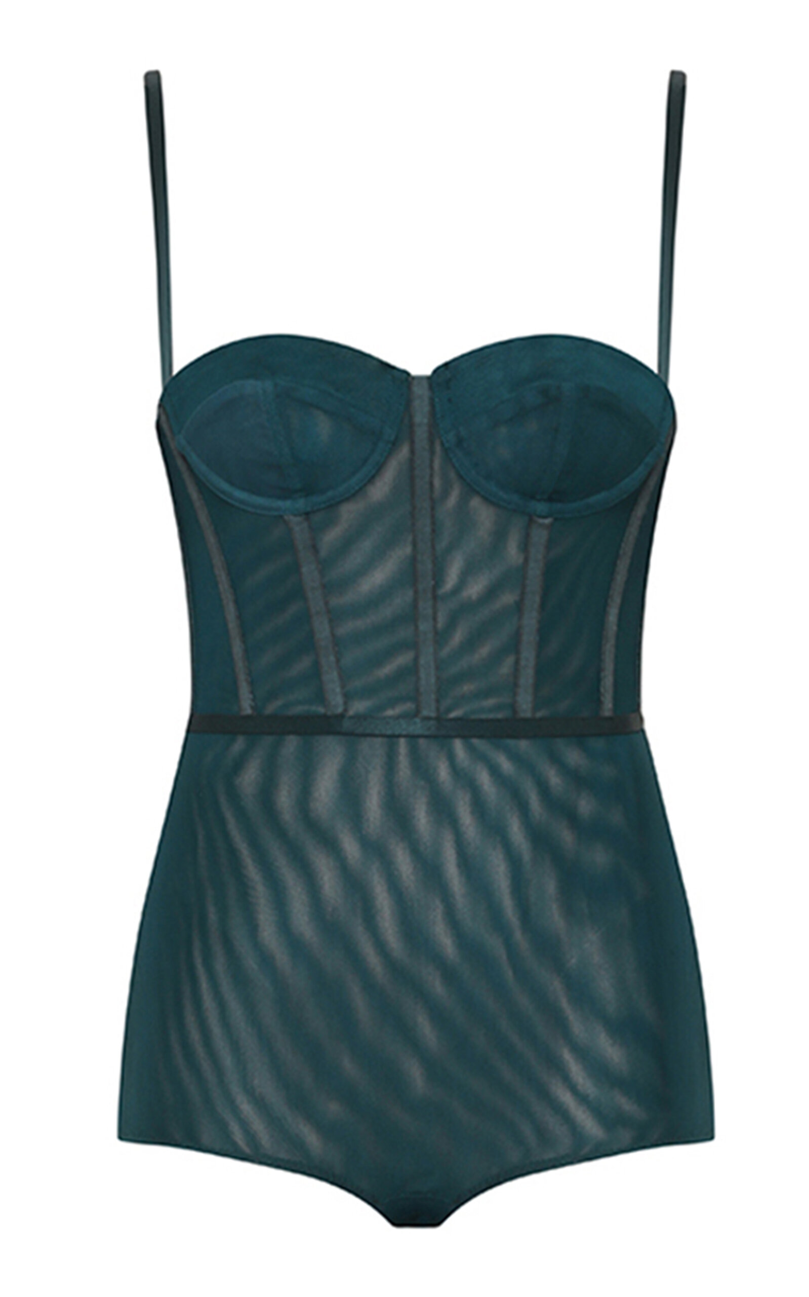Zimmermann Rebellion Corseted Mesh Bodysuit