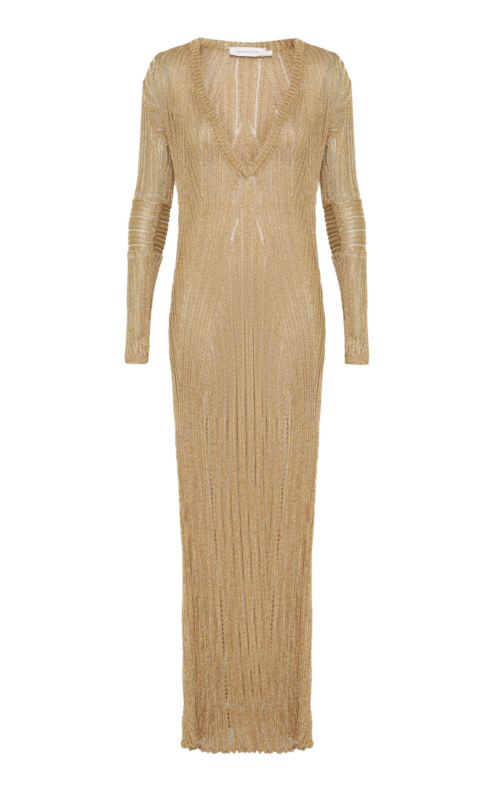 Zimmermann Rebellion Metallic Maxi Dress