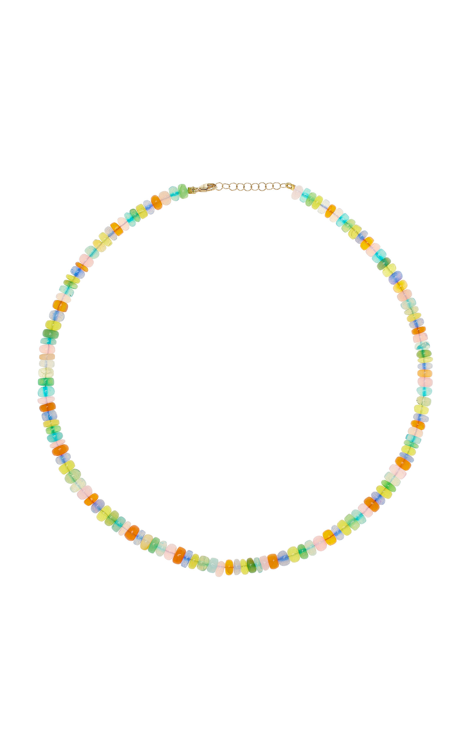 Jia Jia Soleil Jumbo 14K Yellow Gold Opal Necklace - Multi - OS - Moda Operandi