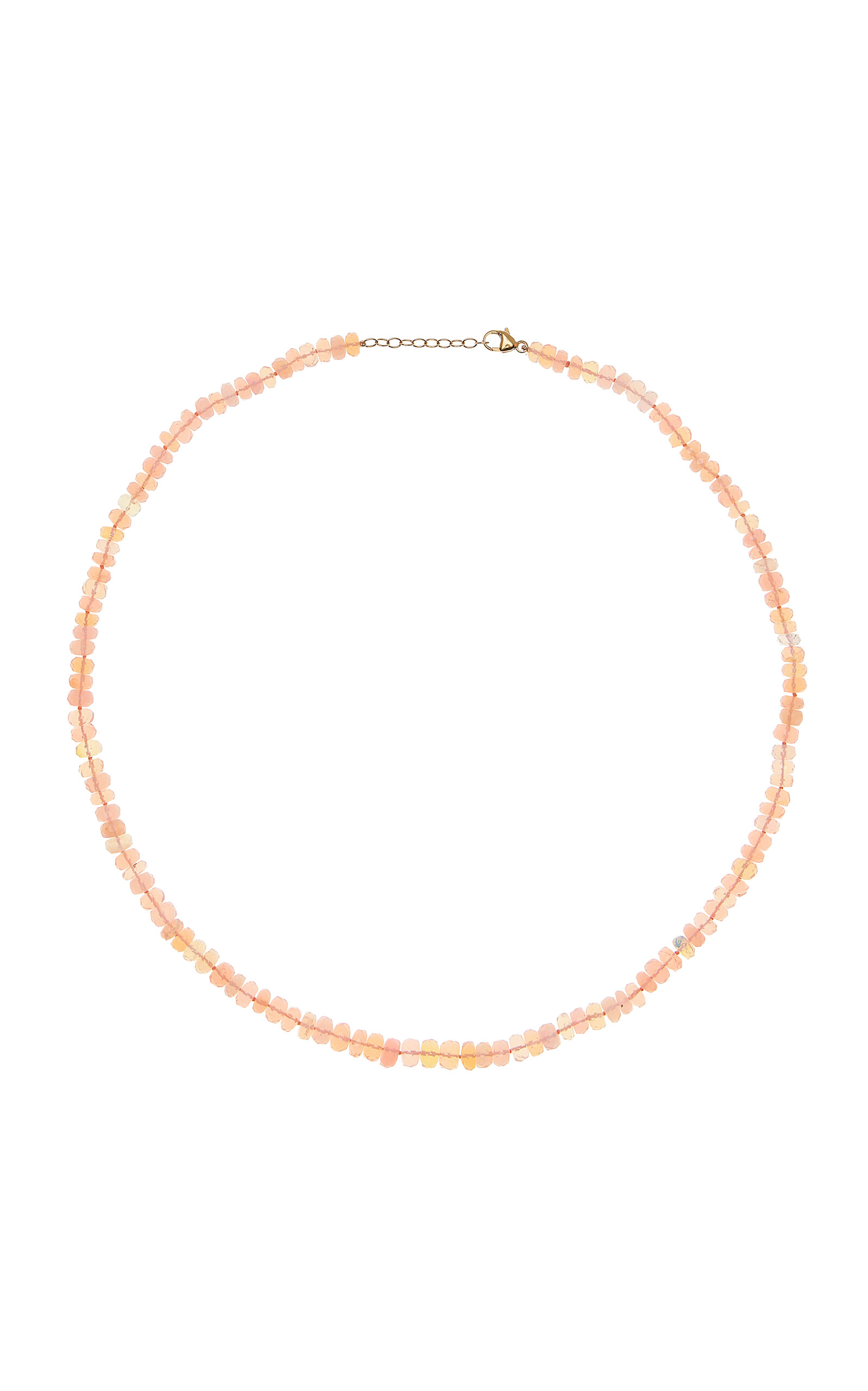 Jia Jia Soleil 14K Yellow Gold Opal Necklace - Pink - OS - Moda Operandi