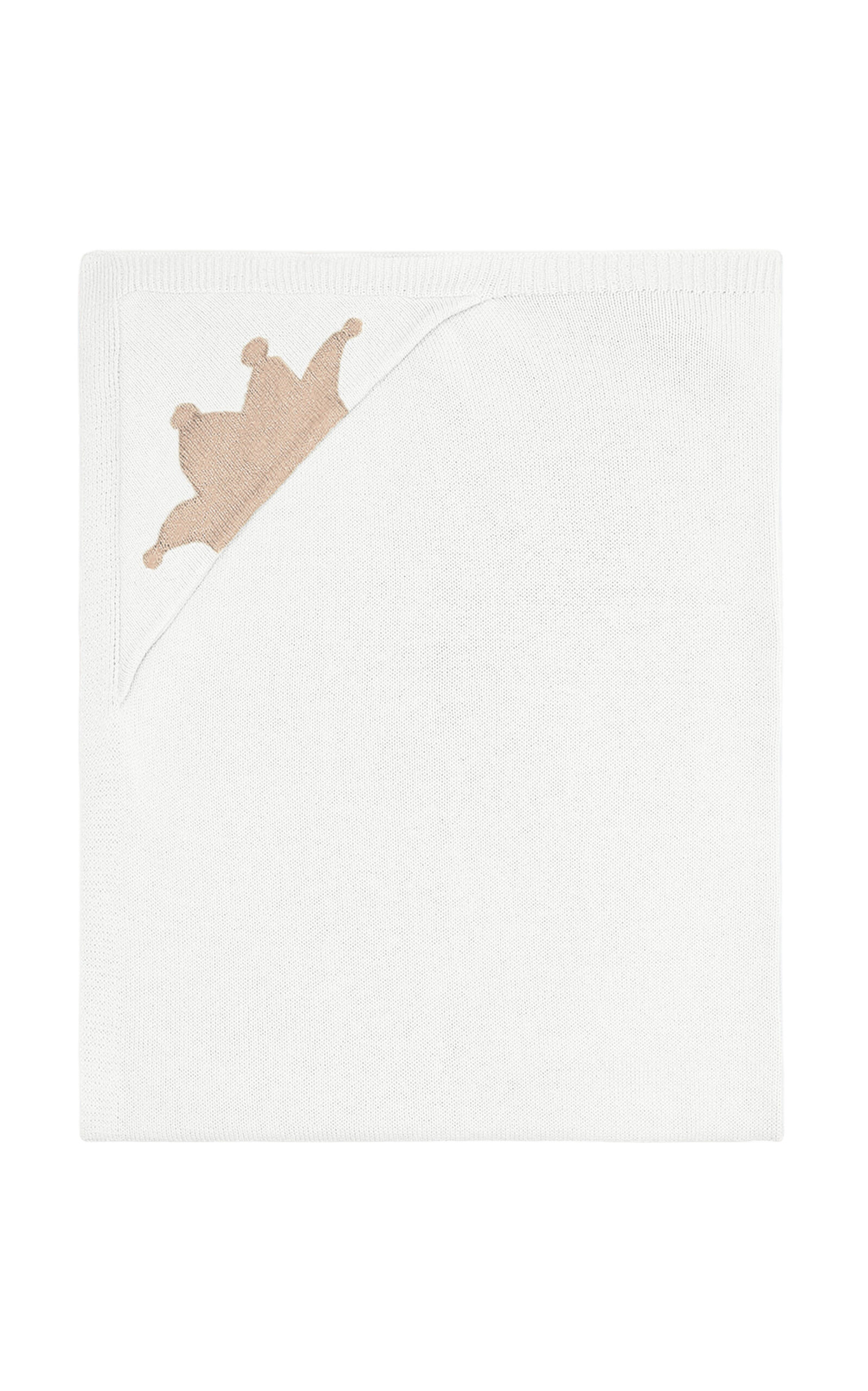 Marie-Chantal Infants'Crown Knit Cotton-Cashmere Blanket