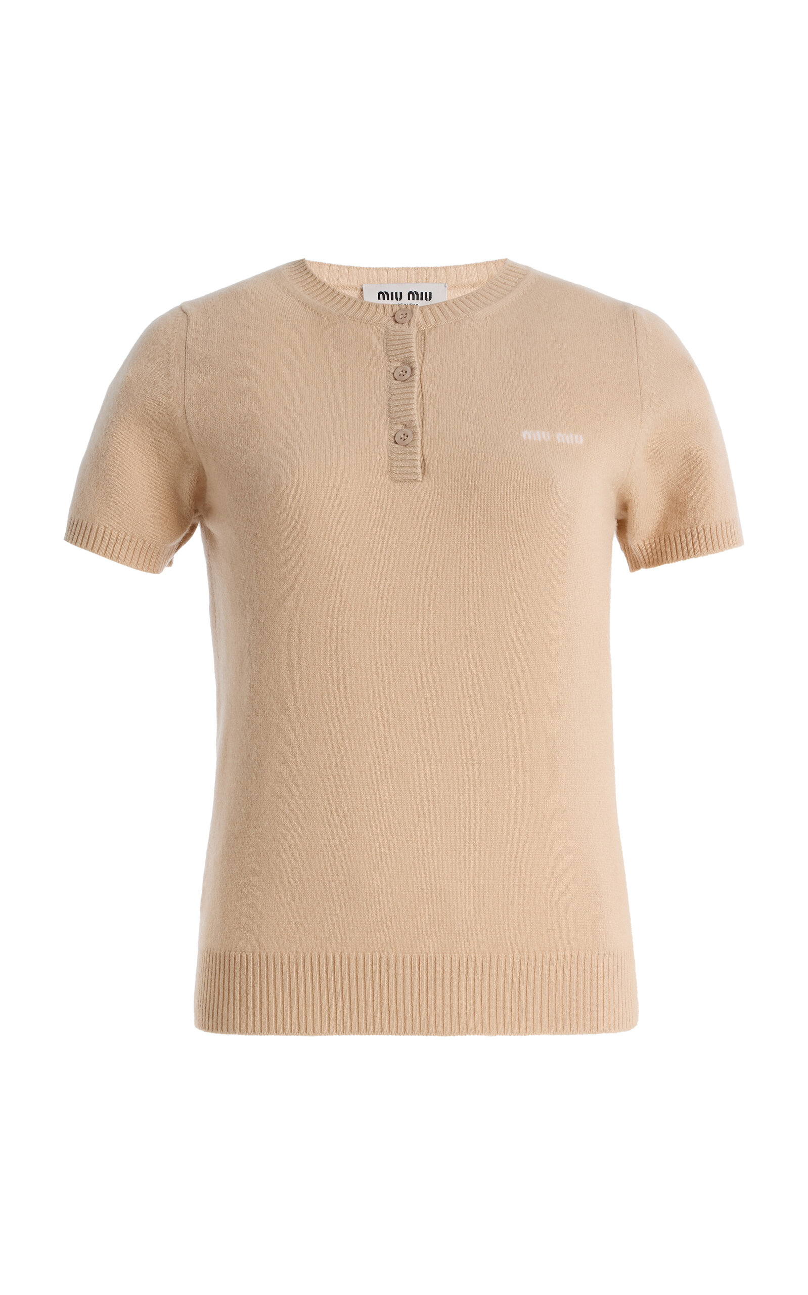 Miu Miu Cashmere Top In Brown