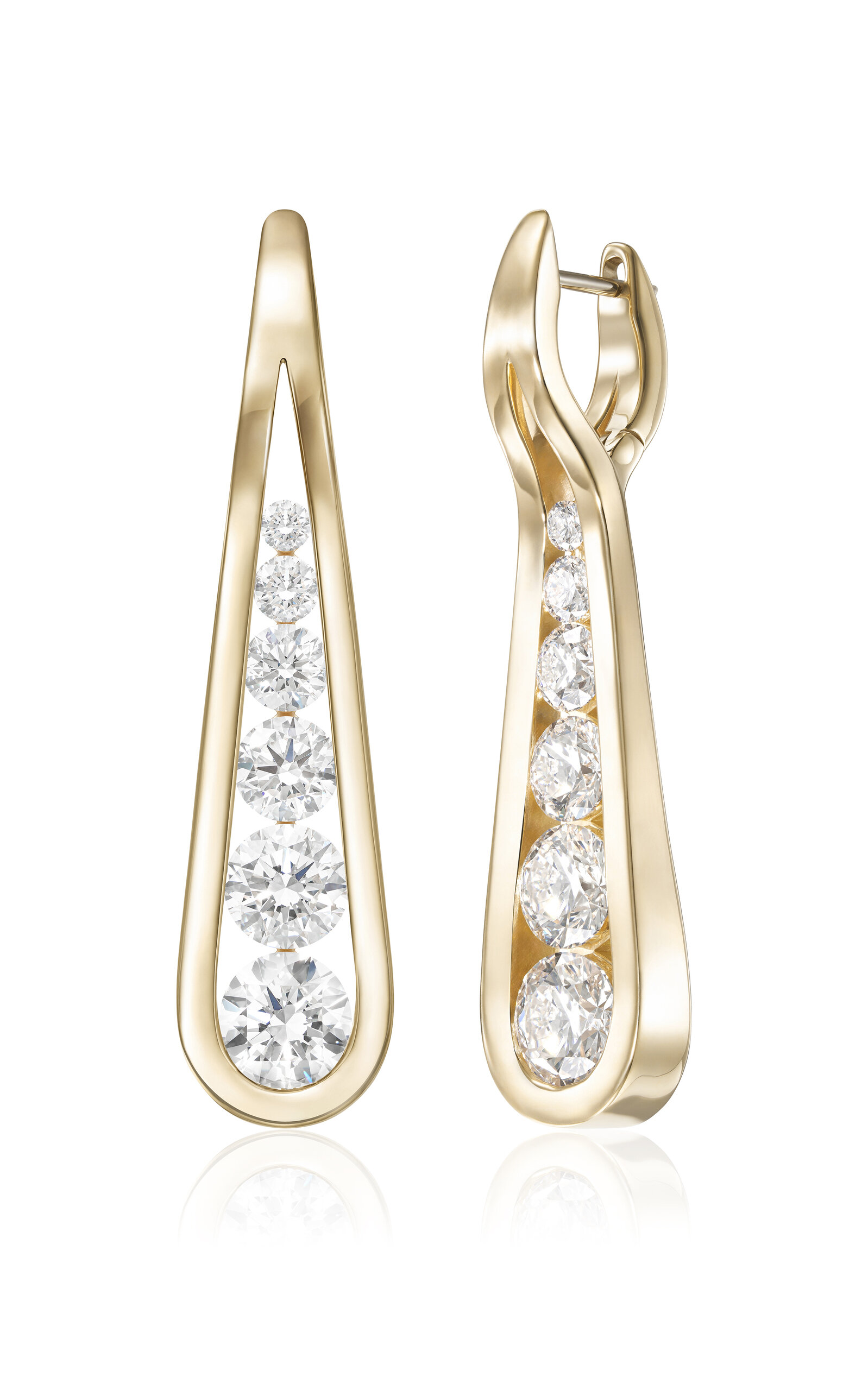 Melissa Kaye - Daphne Joy Large 18K Yellow Gold Diamond Earrings - Gold - OS - Moda Operandi - Gifts For Her 63750$