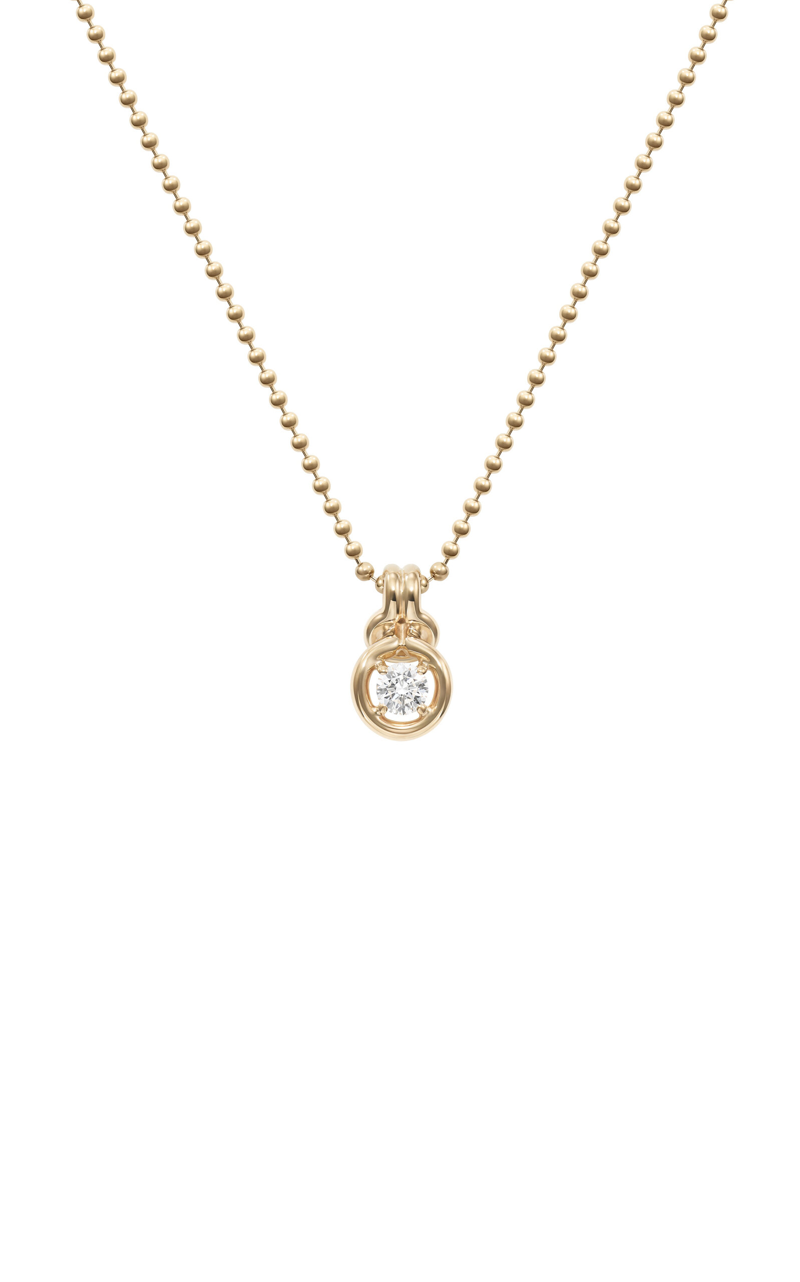 Melissa Kaye 18k Yellow Gold Rocky Pendant Medium
