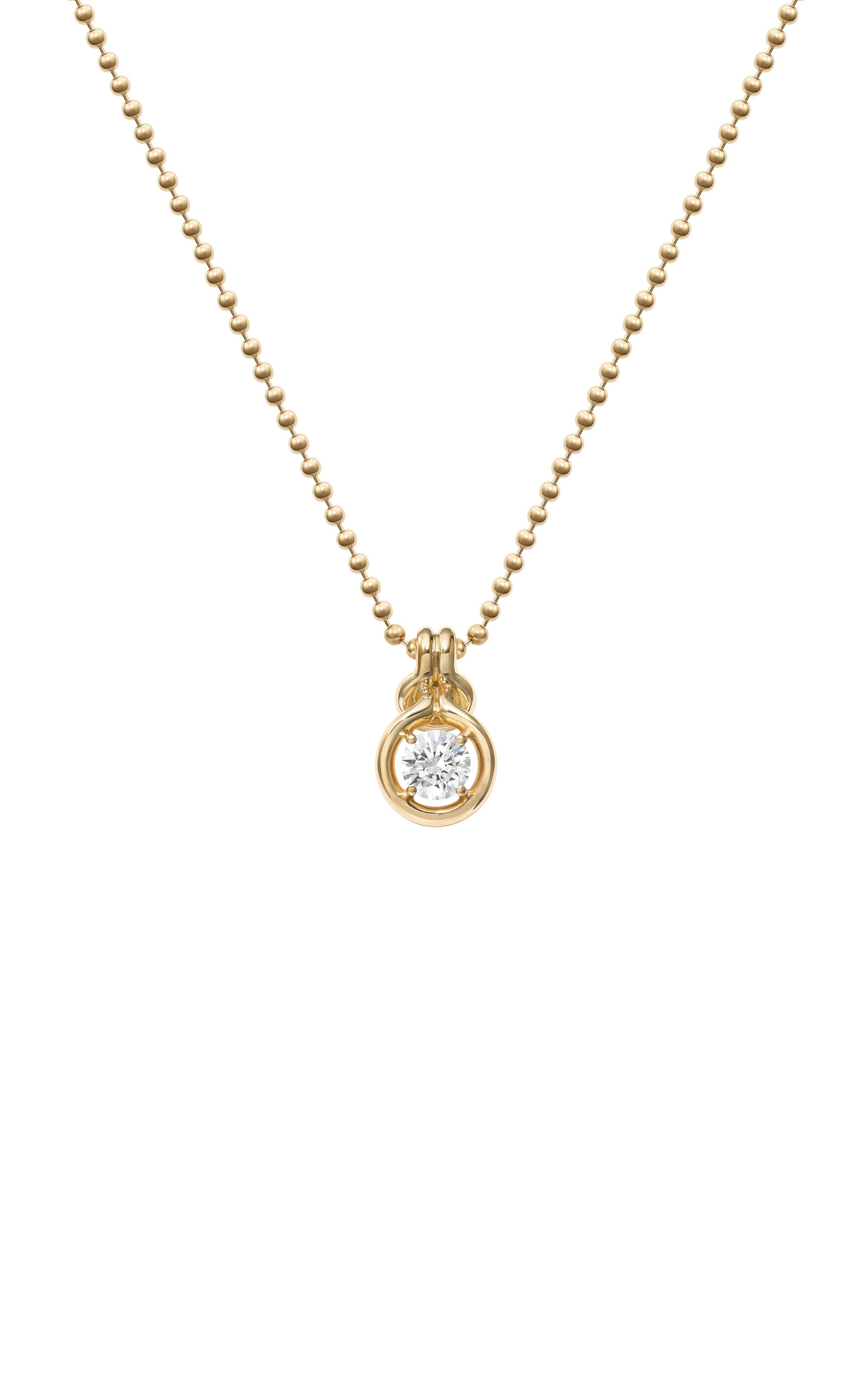 Melissa Kaye 18k Yellow Gold Rocky Pendant Large