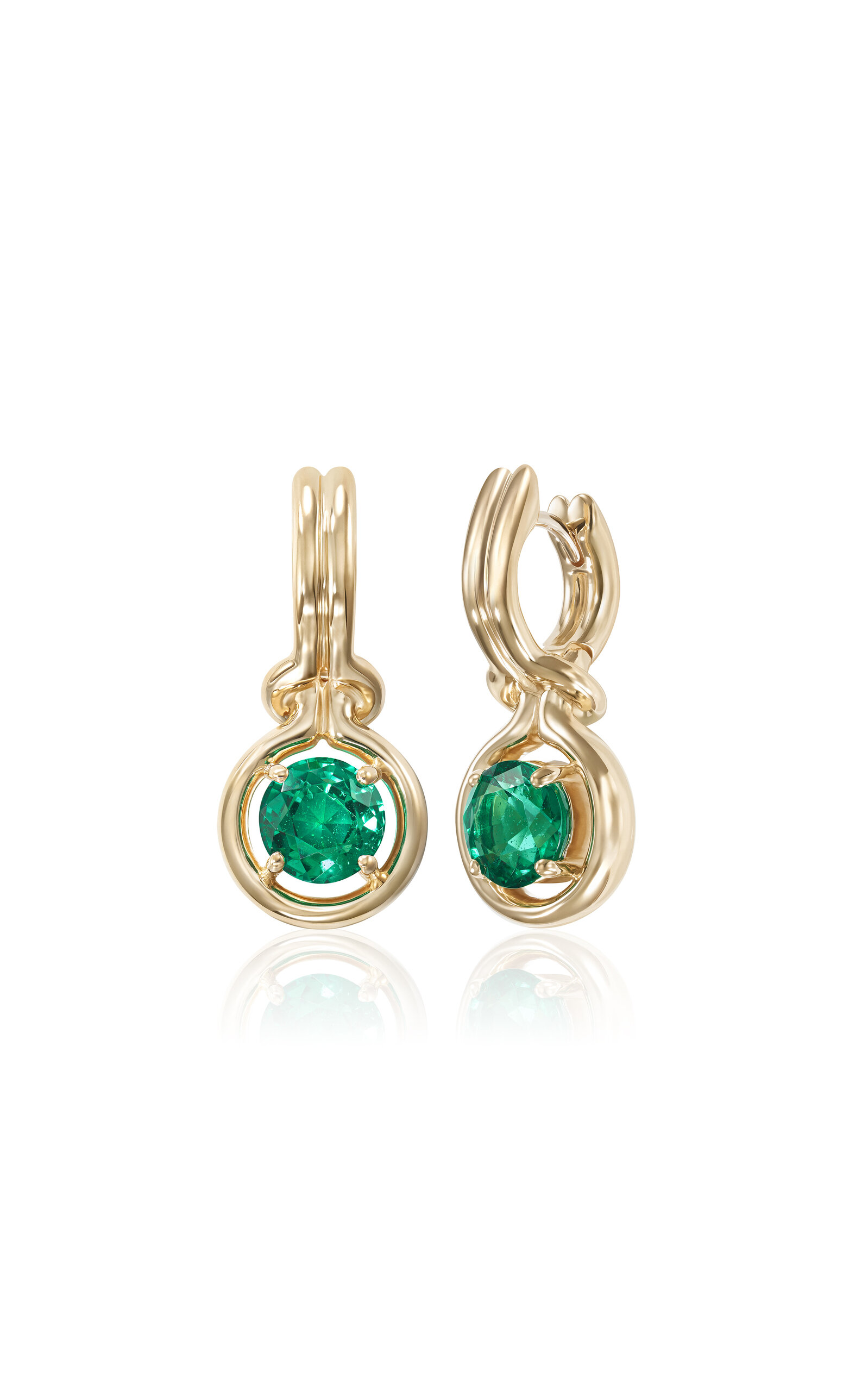 Melissa Kaye 18k Yellow Gold Rocky Ooak Earring