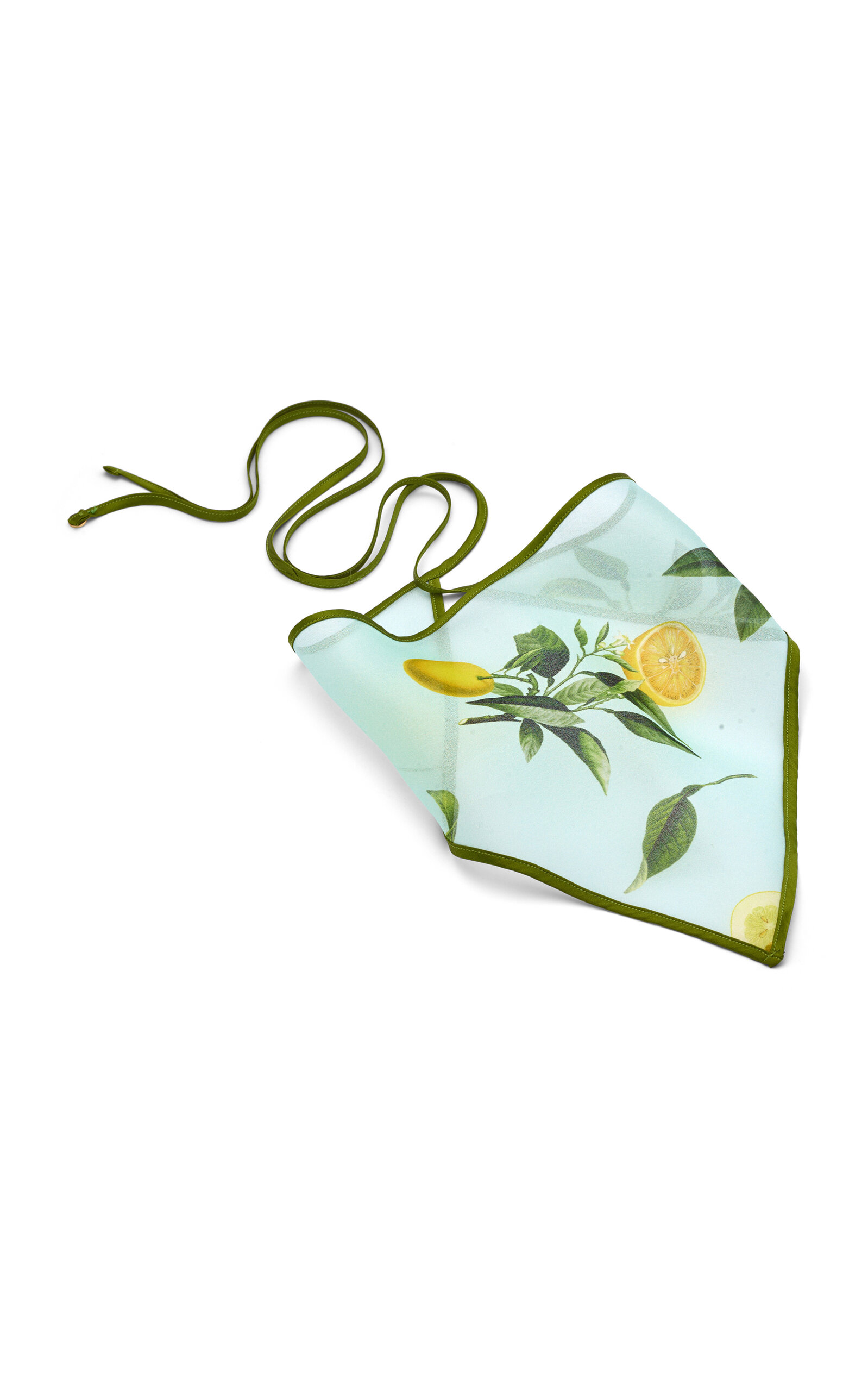 Lelet NY Capri Silk-Organza Bandana - Green - OS